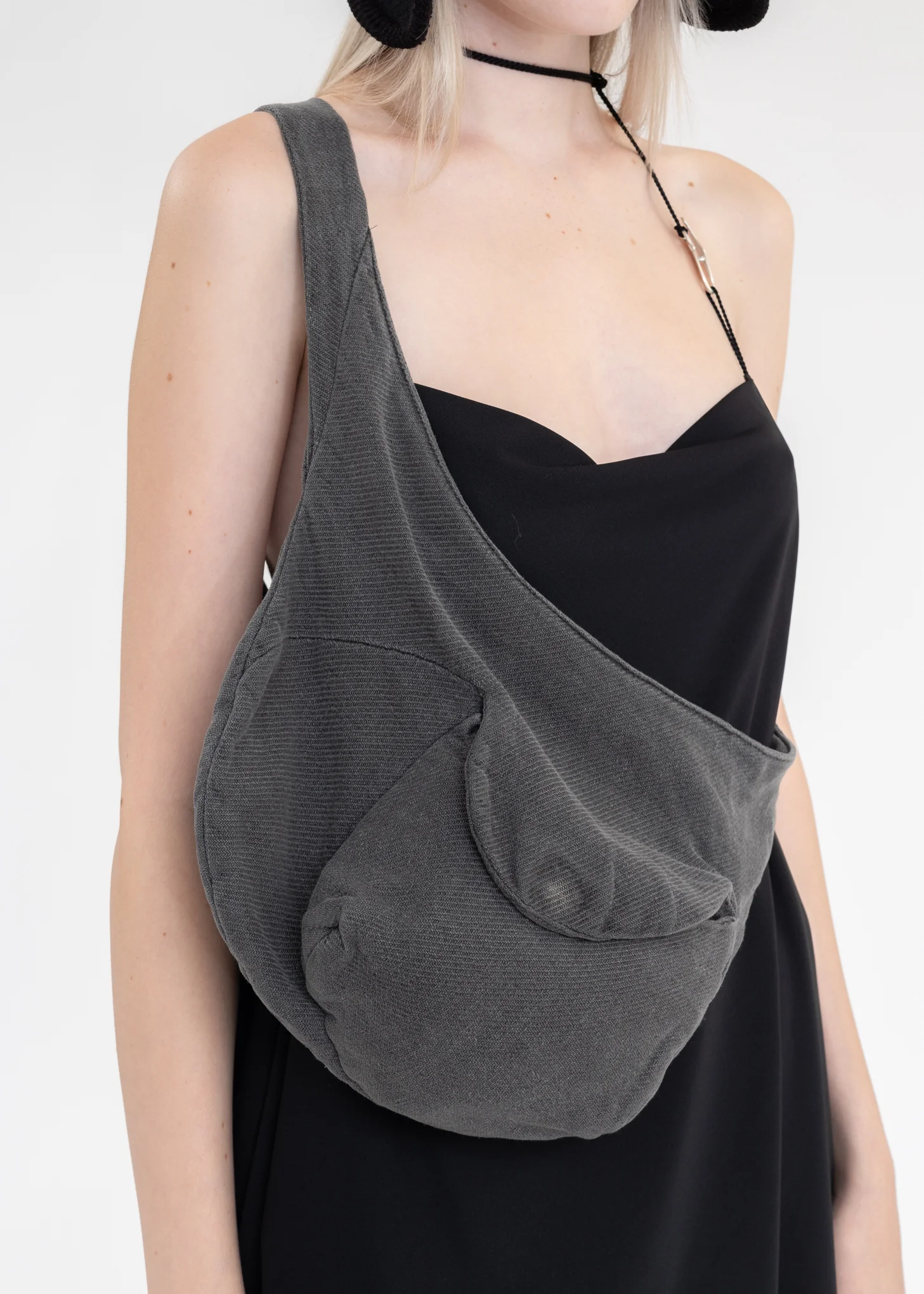 GREY WAIST BAG