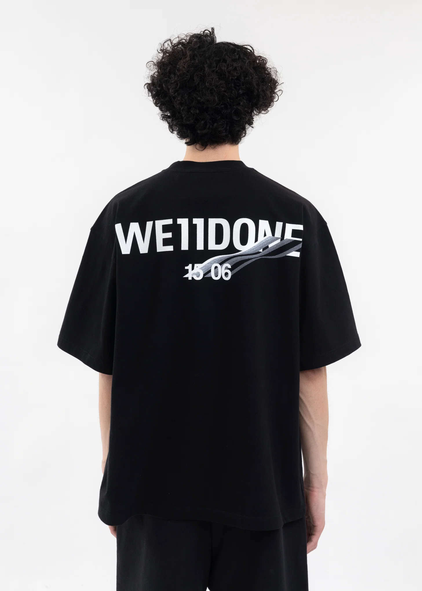BLACK WAVE LOGO SHORT-SLEEVED T-SHIRT - Image 2
