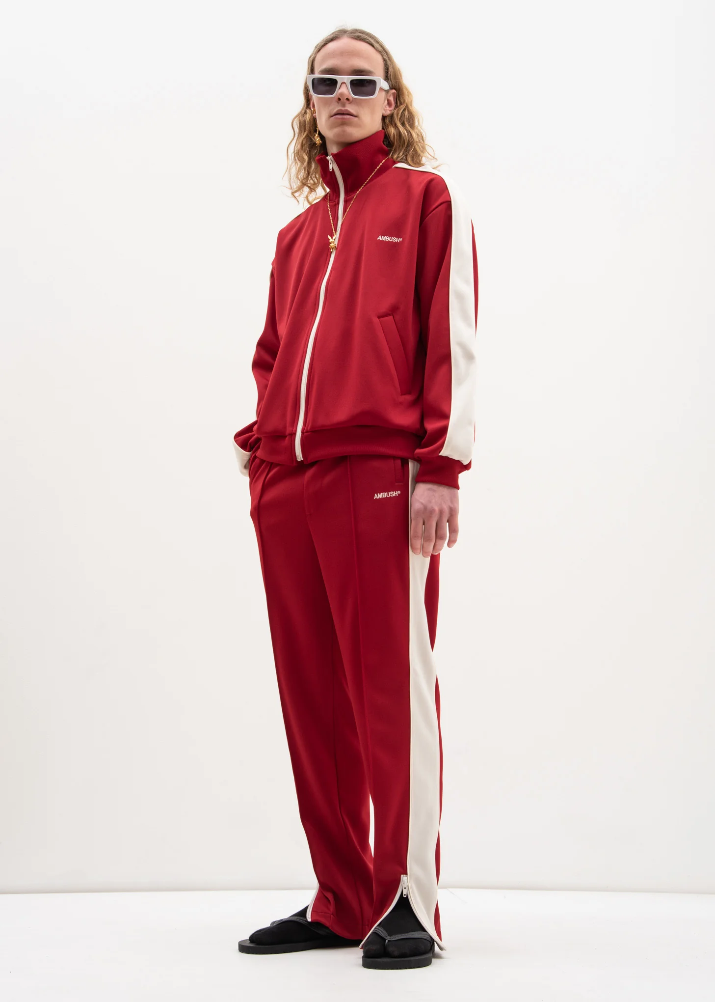 Red Waves Track Pants - Image 6