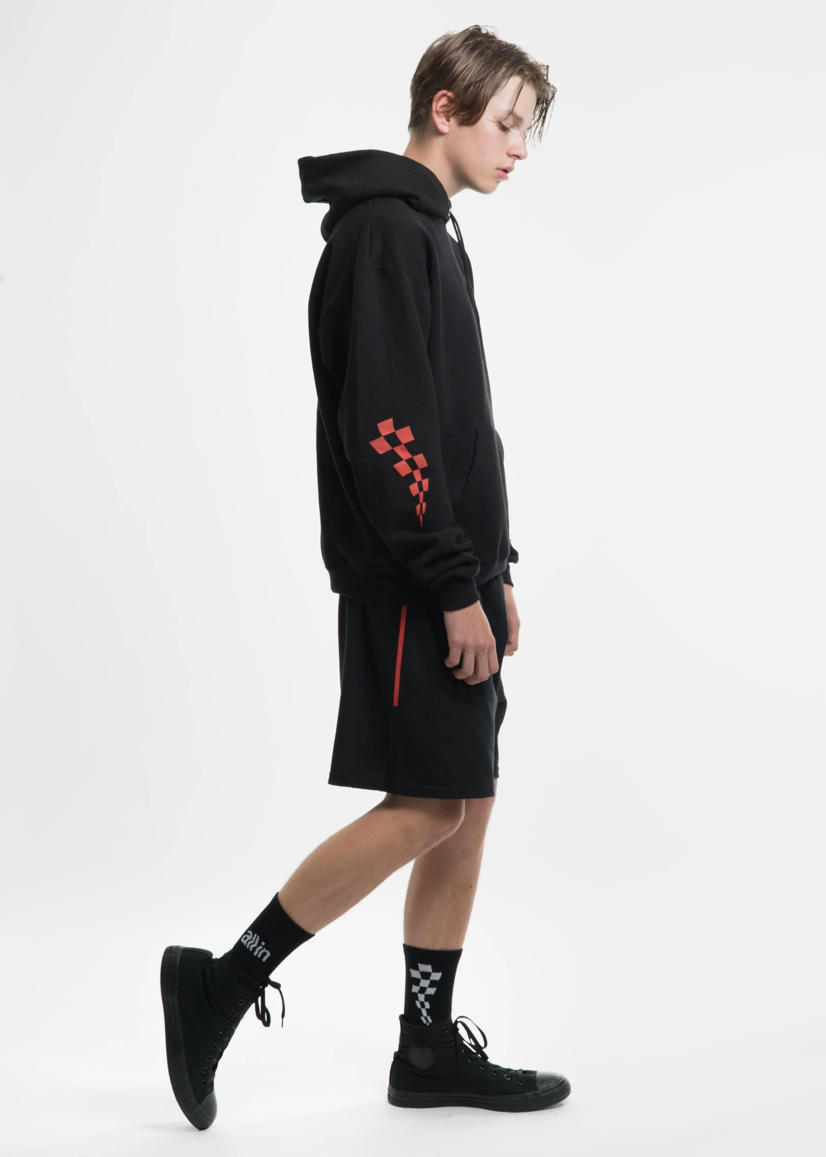 Black Wavy Logo Socks - Image 2