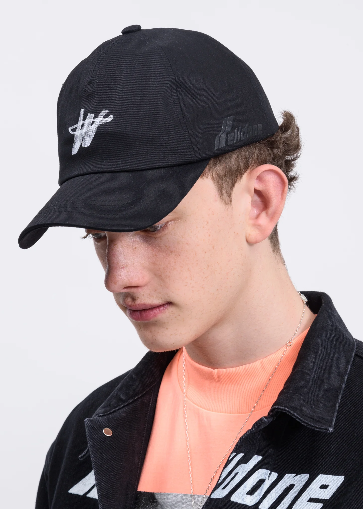 Black WD Logo Stamp Cap
