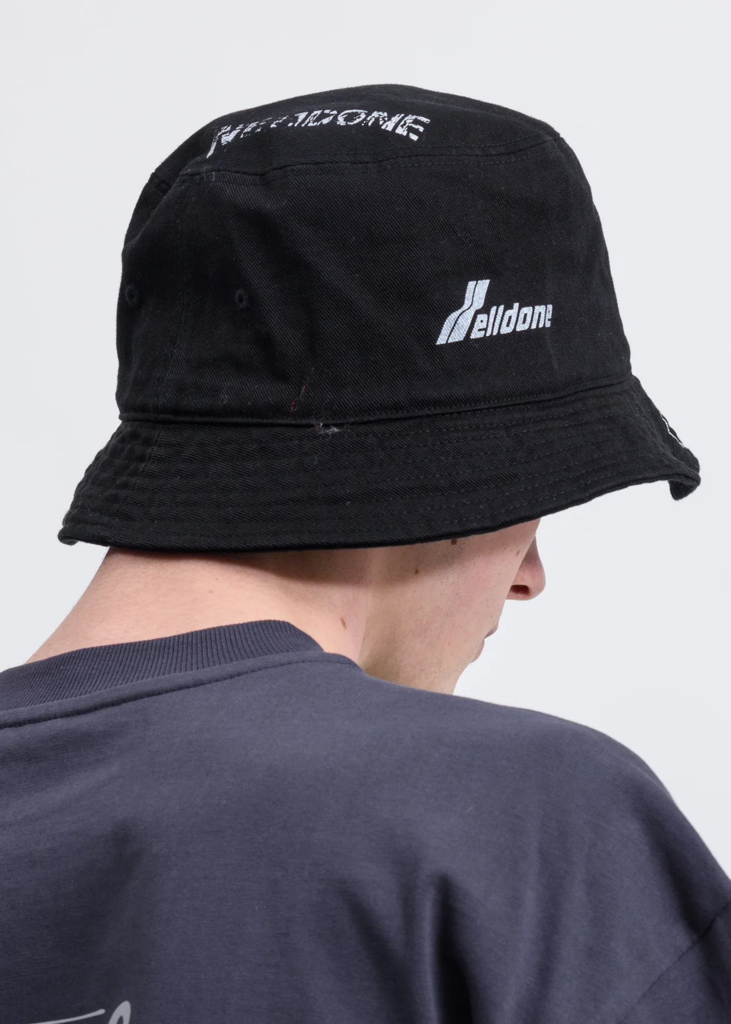 Black WD Logo Stamp Bucket Hat - Image 2