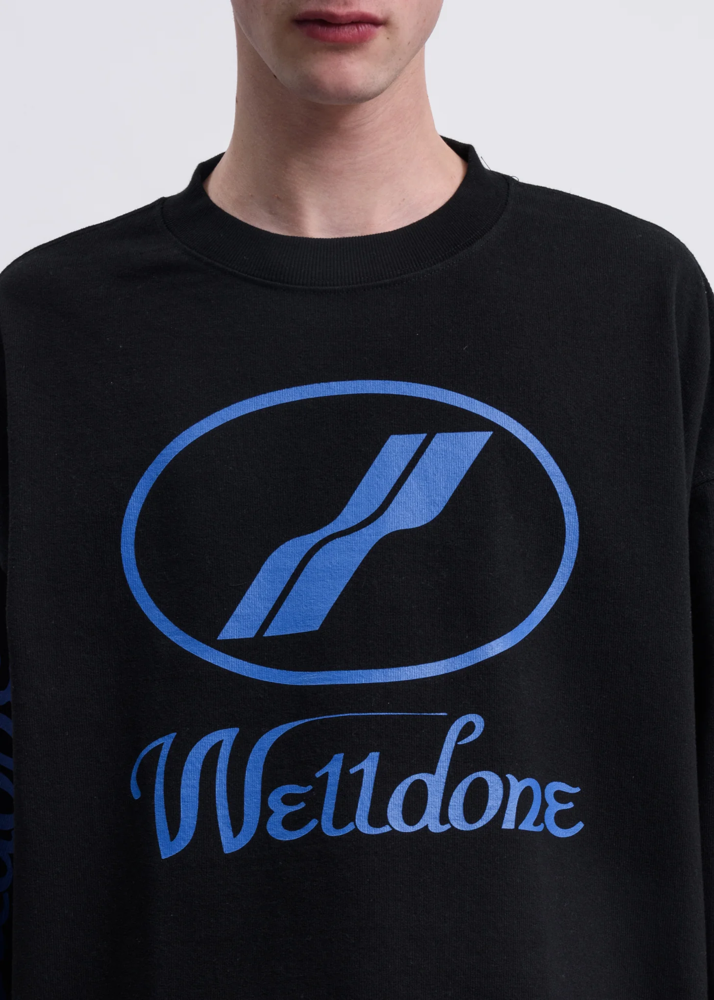 Black WD Print Logo Long Sleeves - Image 4