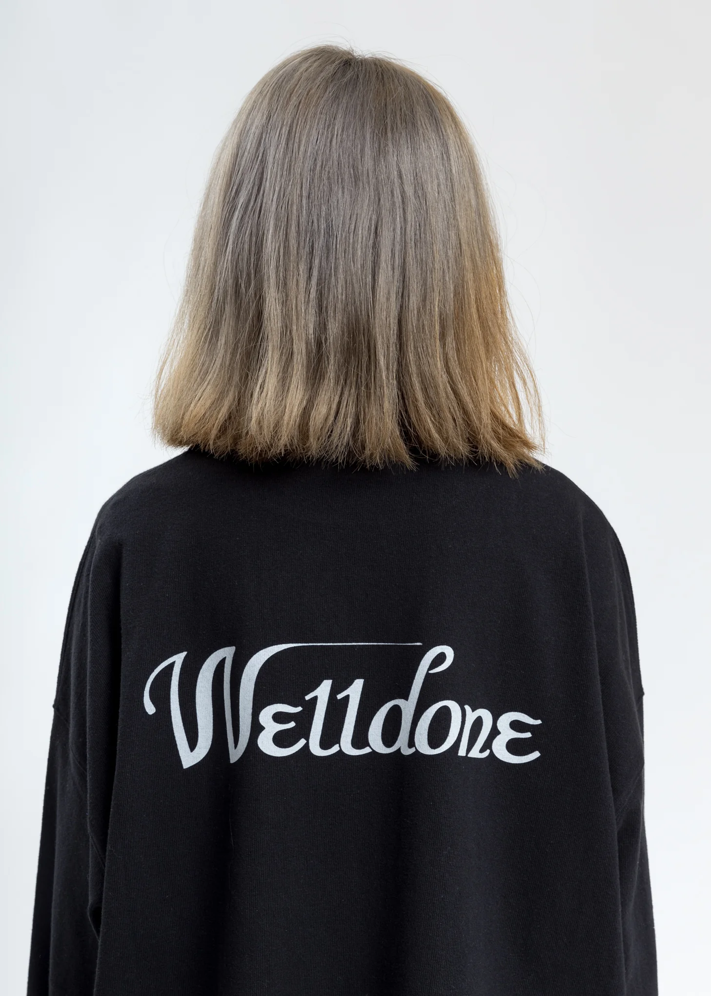 Black WD Print Logo Long Sleeves - Image 4