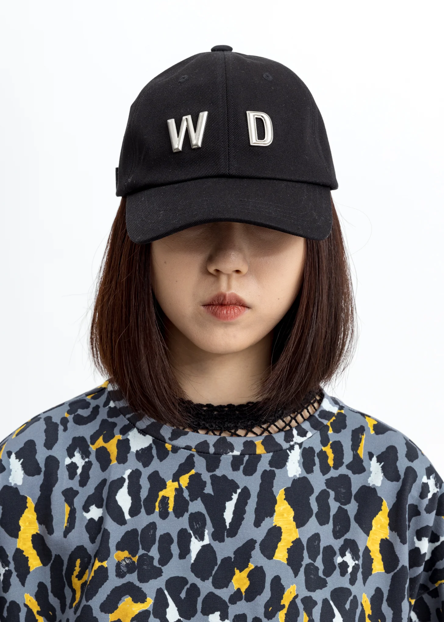 Black WD Studded Cap