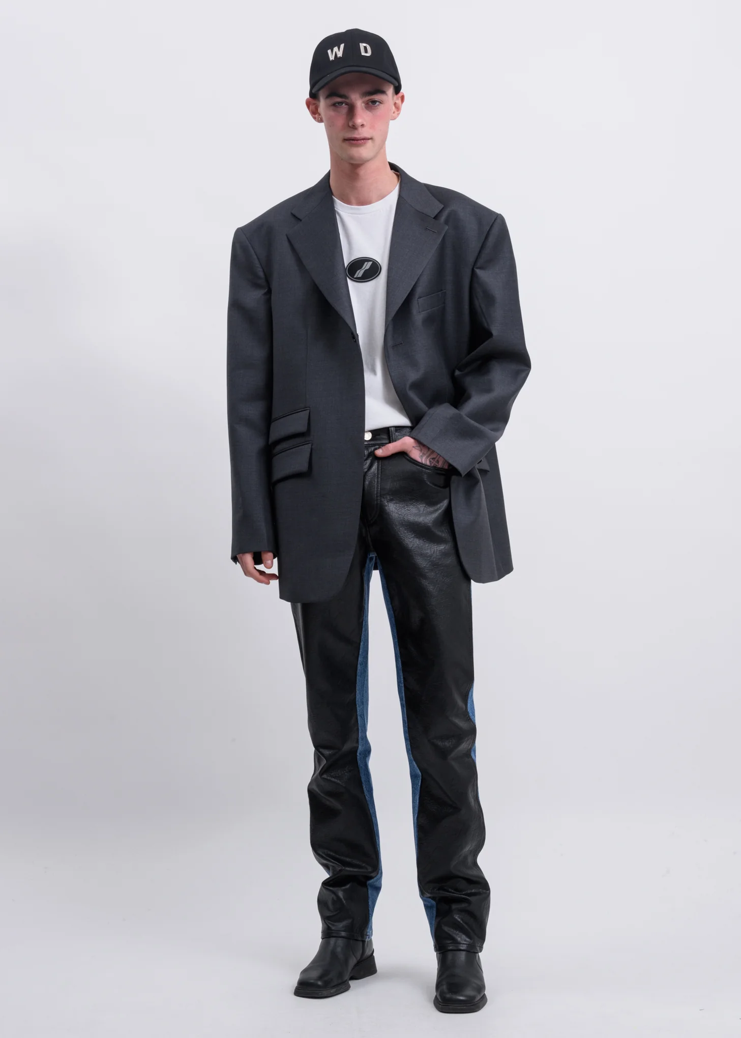 Black WD Studded Cap - Image 3