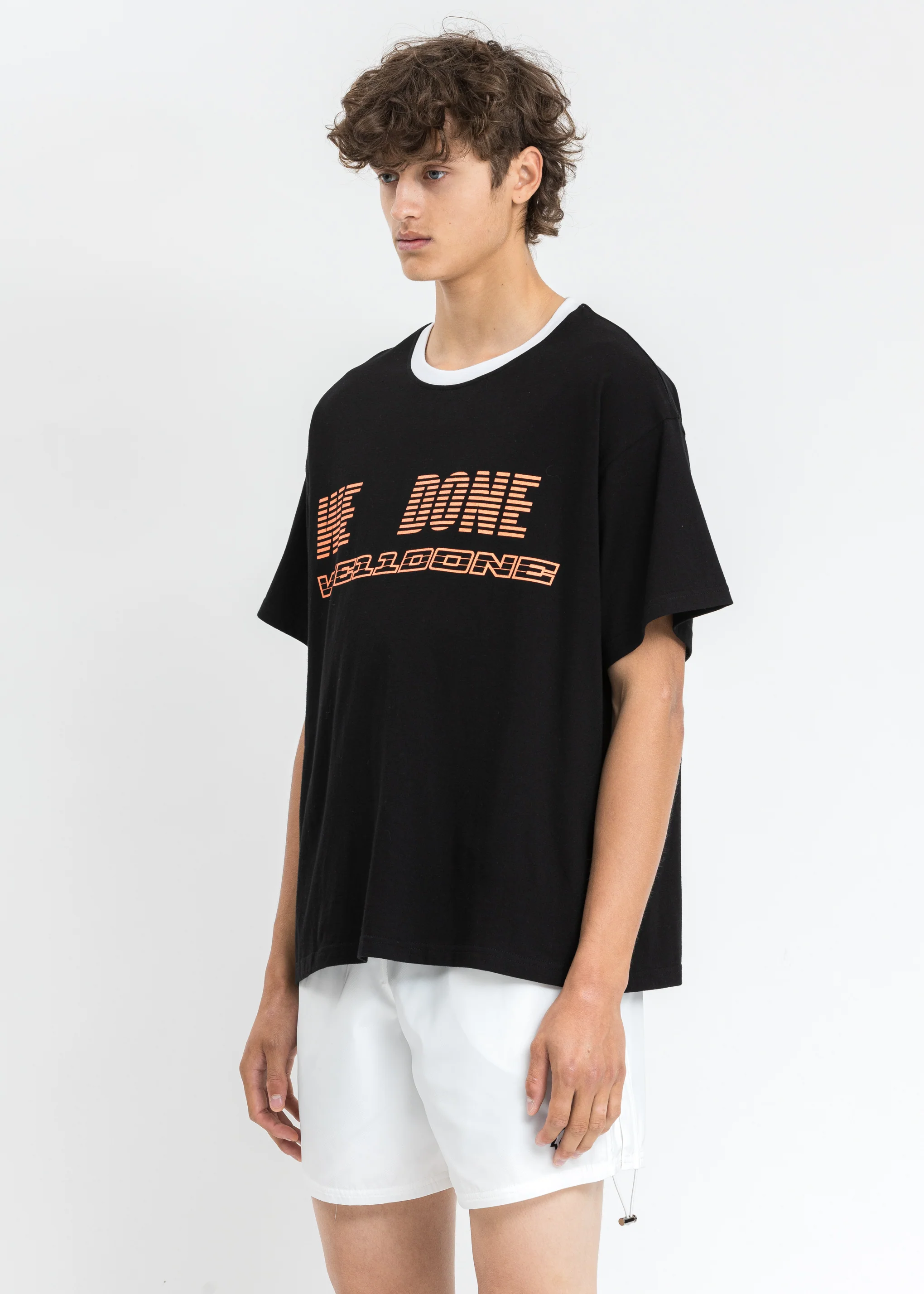 Black WE11DONE Double Logo T-Shirt - Image 3