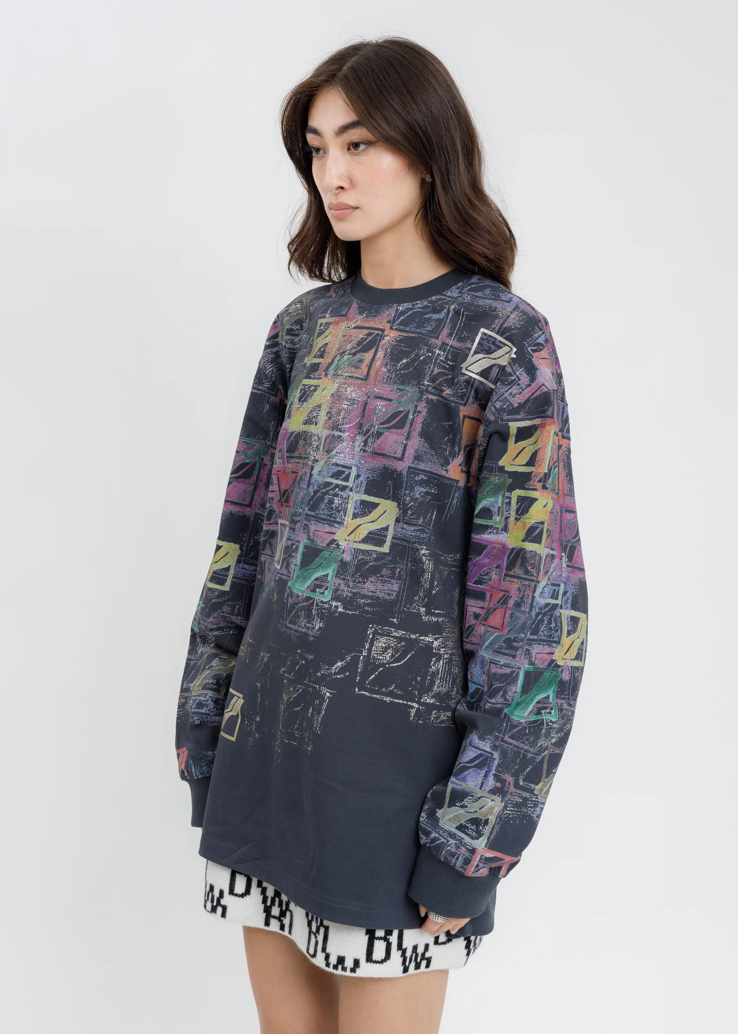 Black WE11DONE All Over Long Sleeves - Image 3