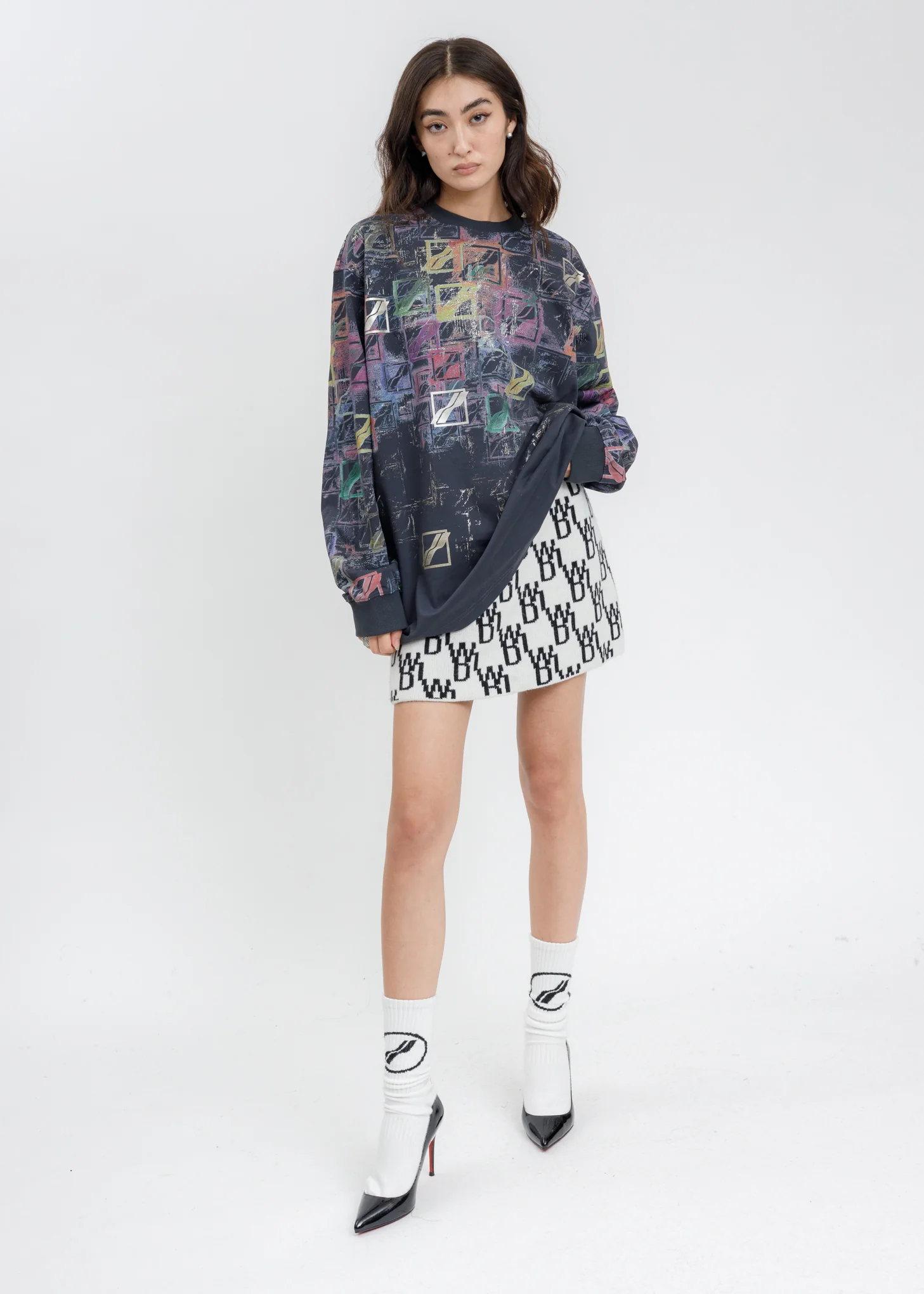 Black WE11DONE All Over Long Sleeves - Image 6
