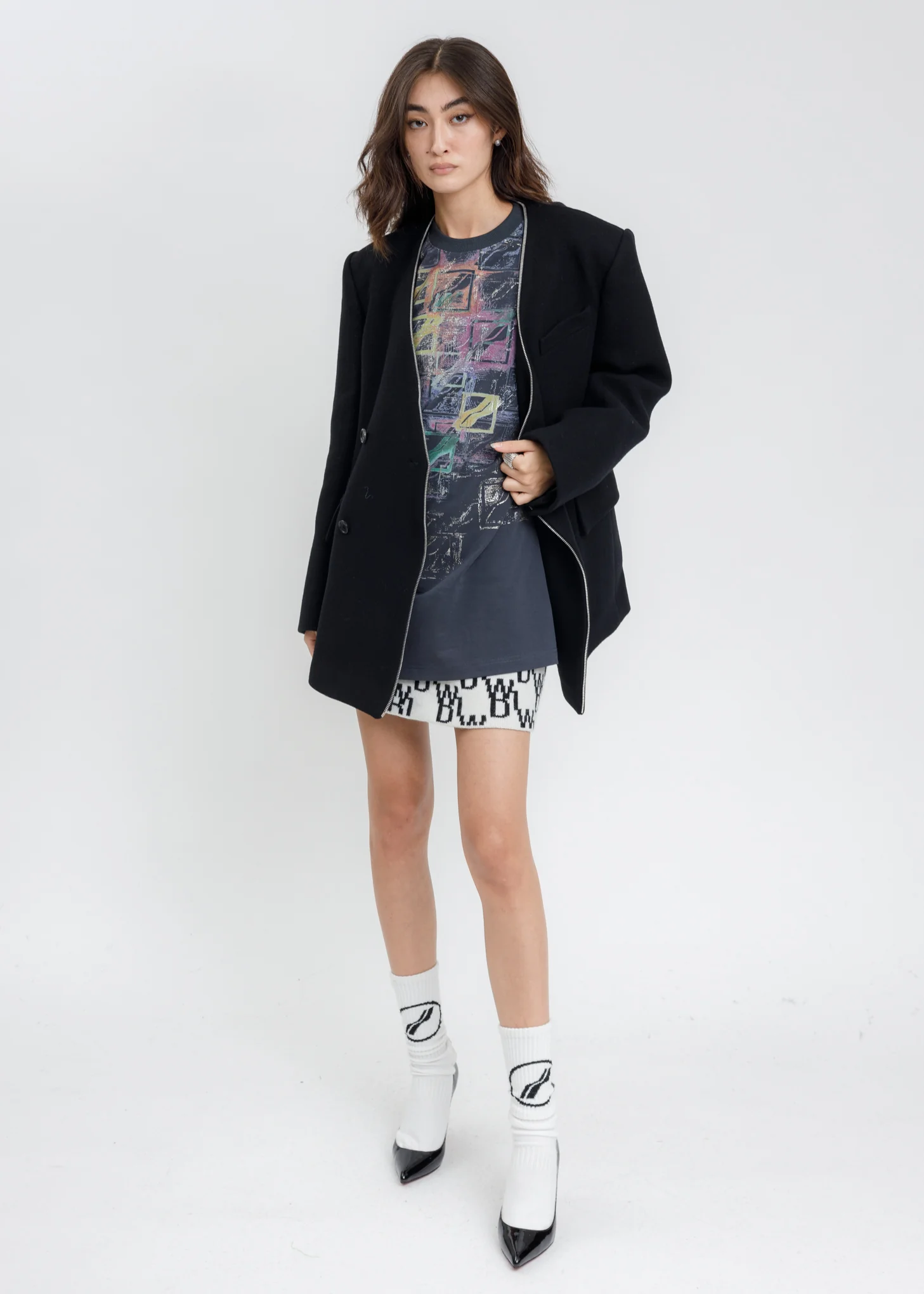 Black WE11DONE All Over Long Sleeves - Image 7
