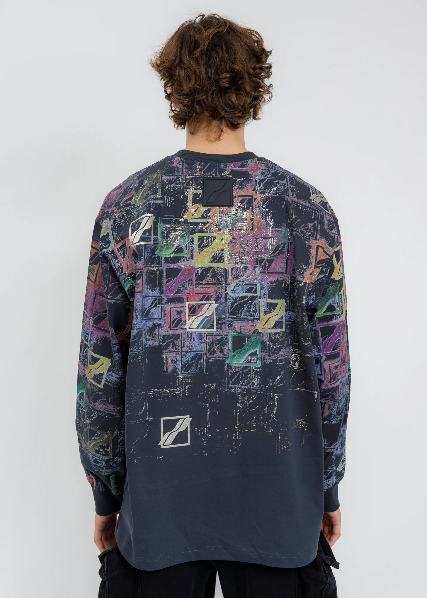 Black WE11DONE All Over Long Sleeves - Image 2