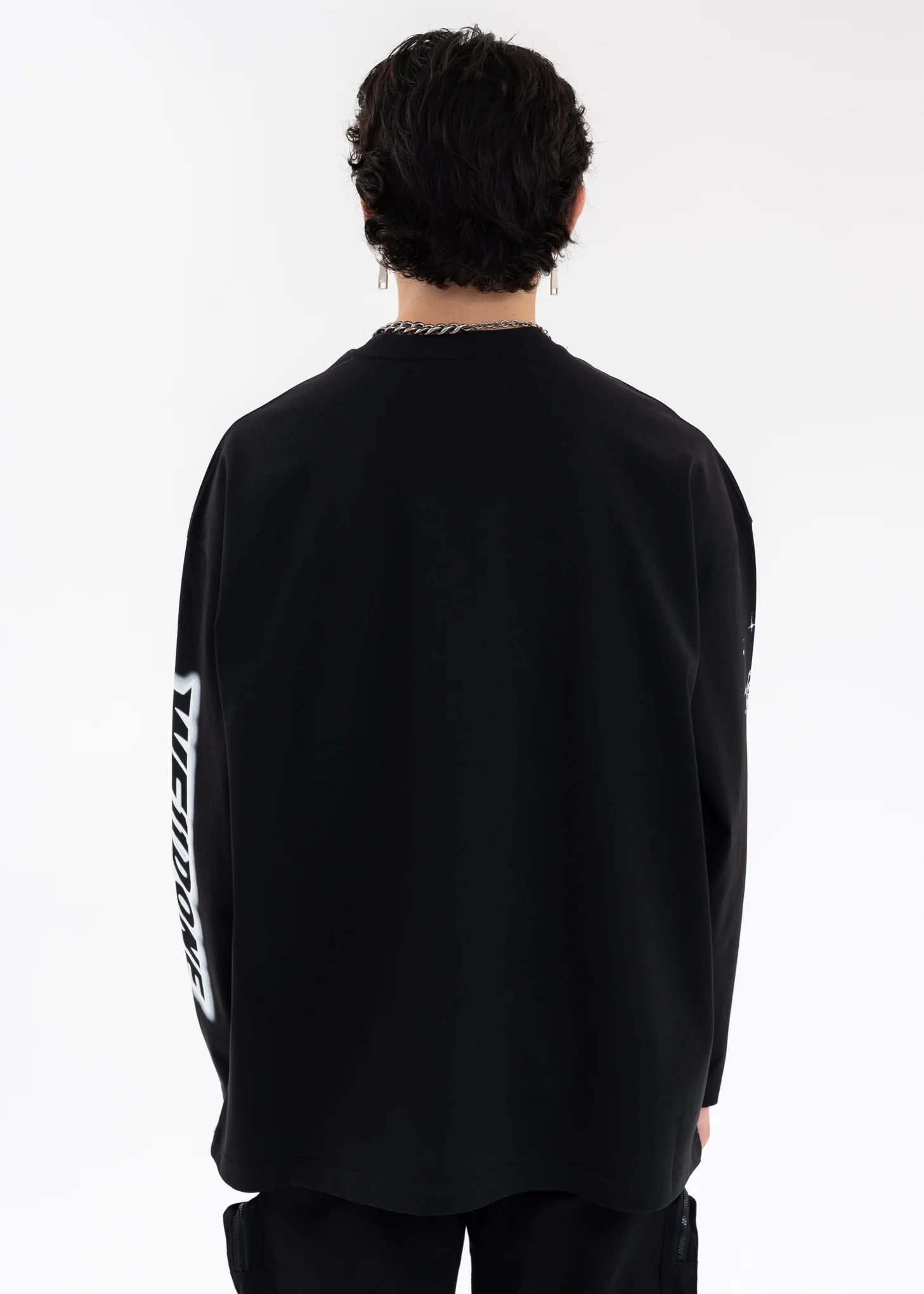 BLACK WE11DONE ANGEL LONG-SLEEVED T-SHIRT - Image 5