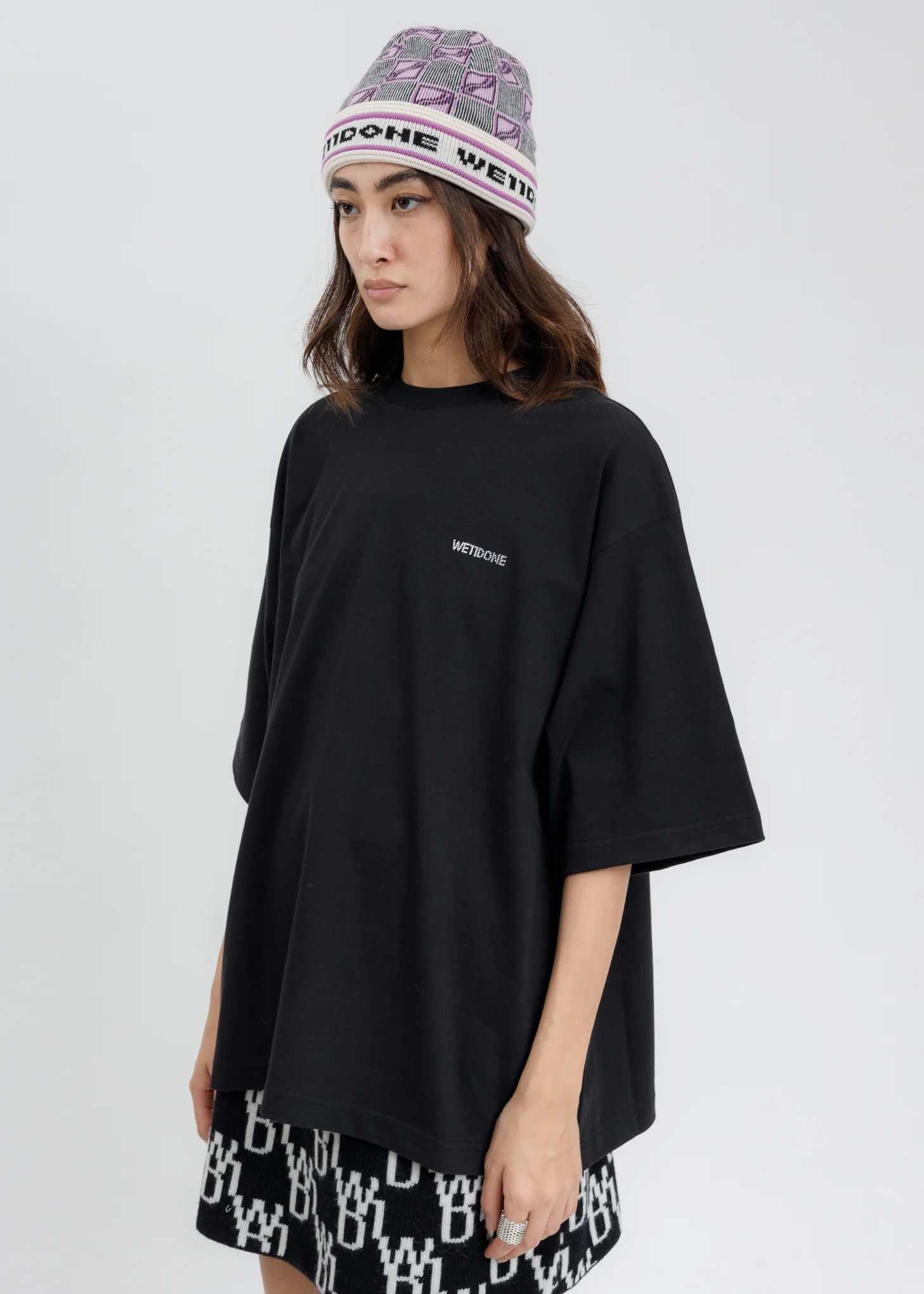 Black WE11DONE Back Logo T-Shirt - Image 3