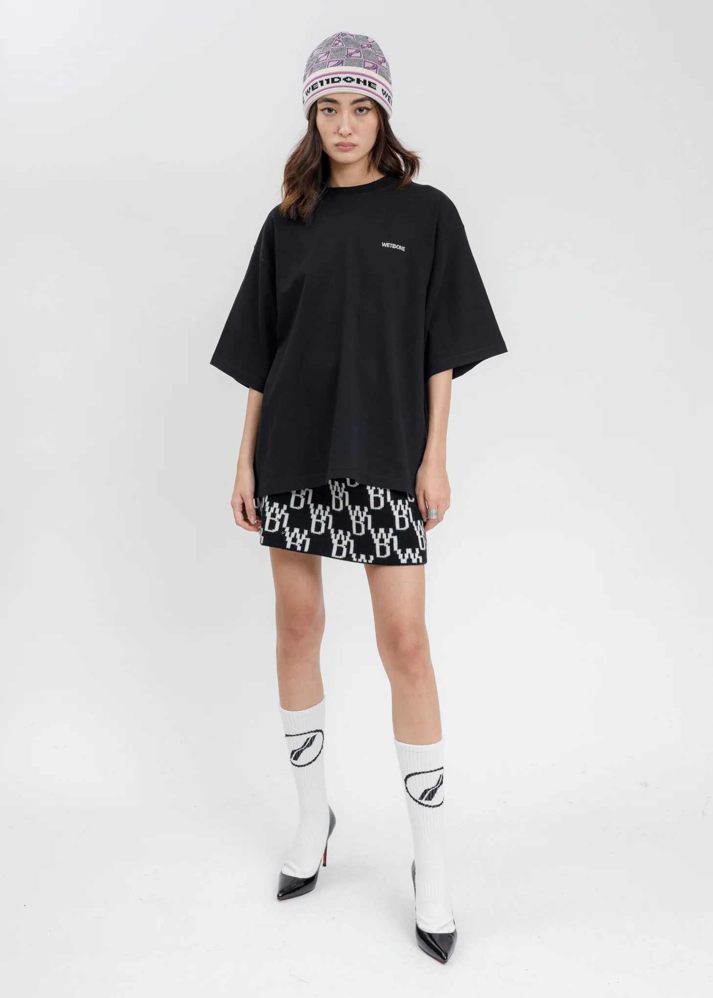 Black WE11DONE Back Logo T-Shirt - Image 5