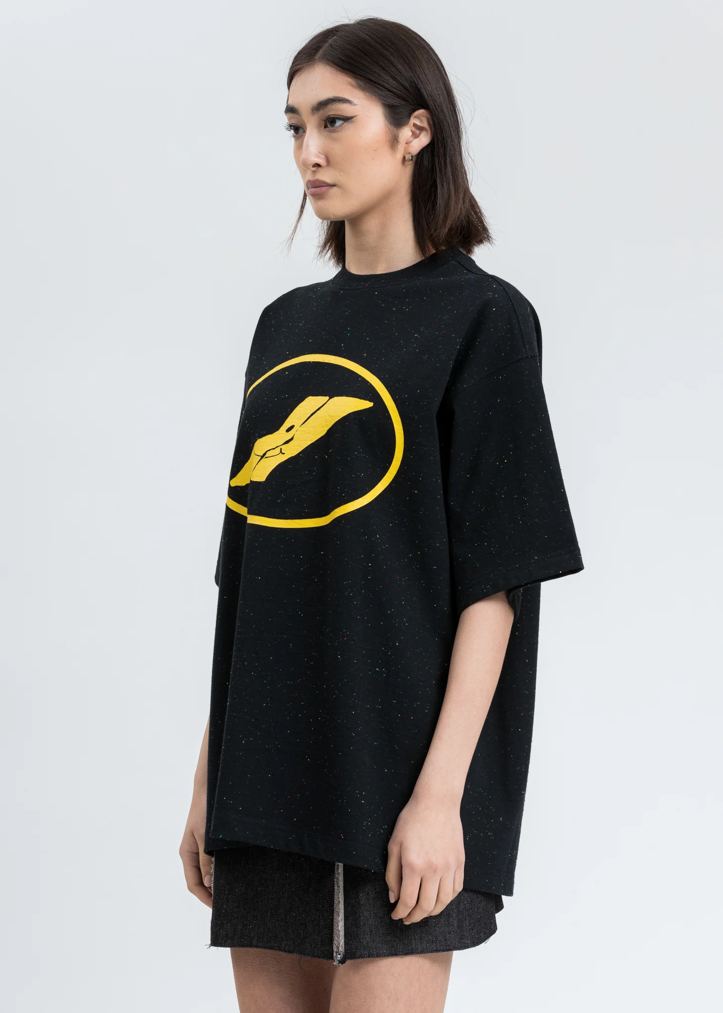 Black We11done Character Print T-Shirt - Image 3