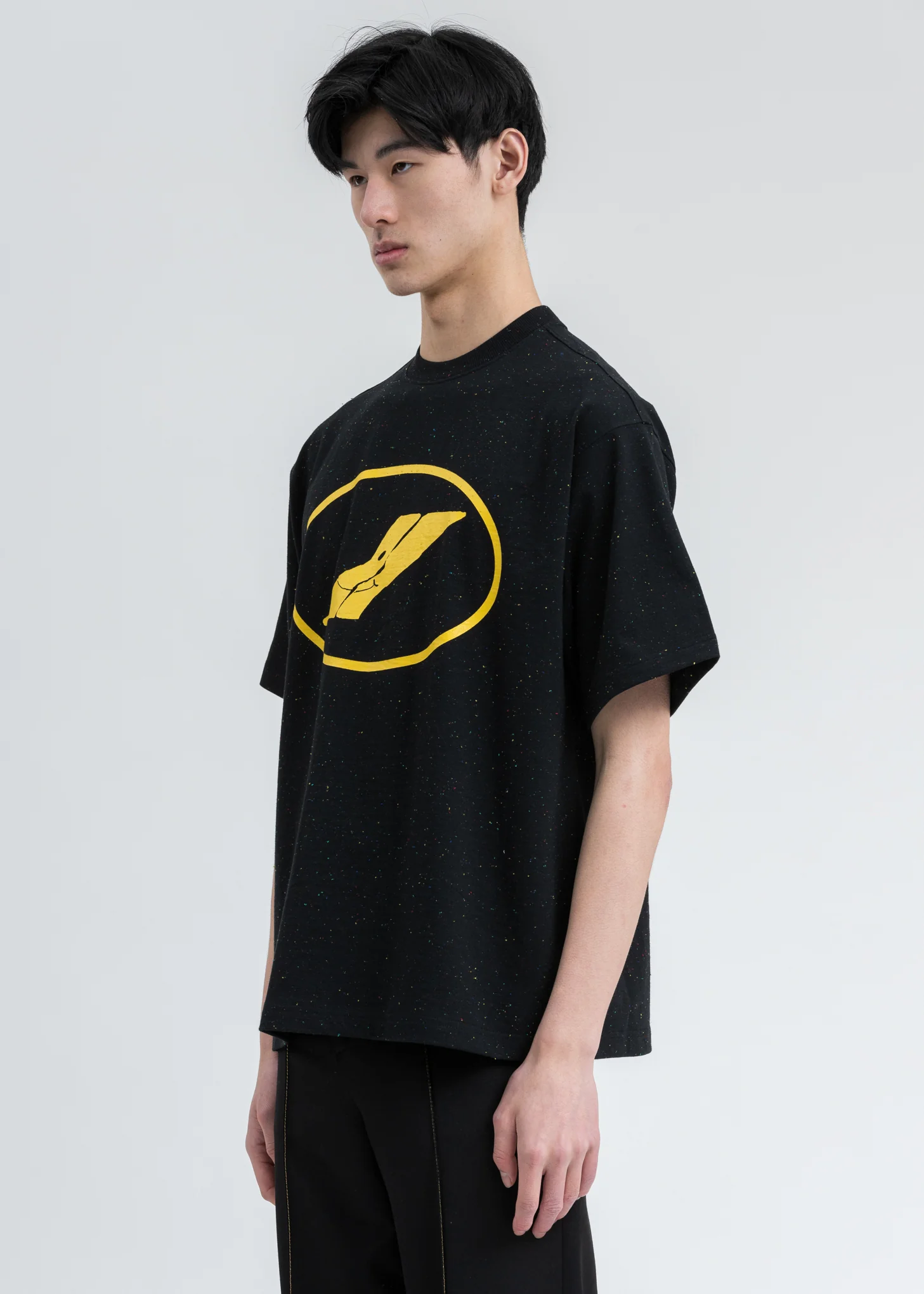 Black We11done Character Print T-Shirt - Image 3