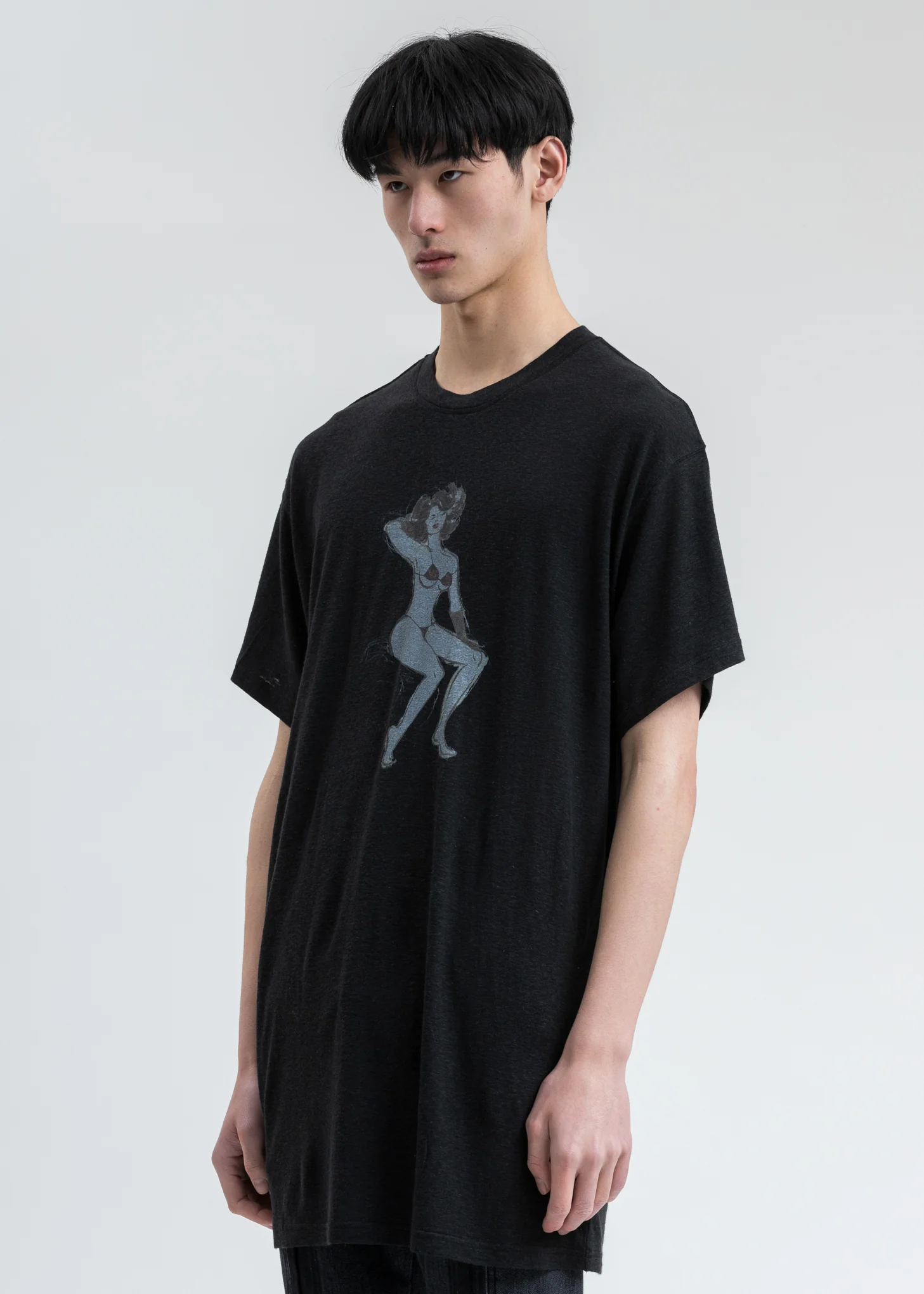Black We11done Girl Long T-Shirt - Image 3