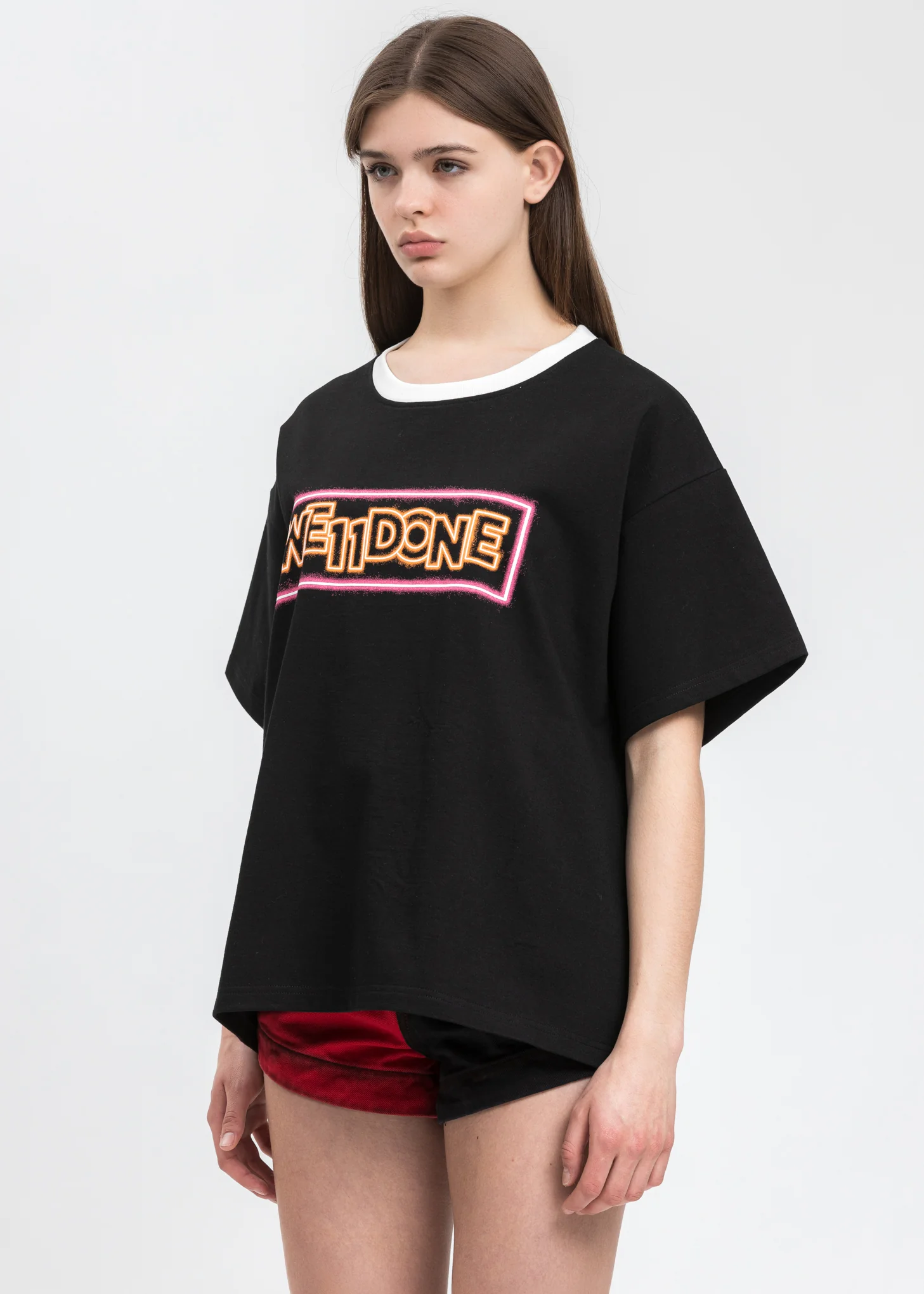 Black WE11DONE Graphic T-Shirt - Image 2