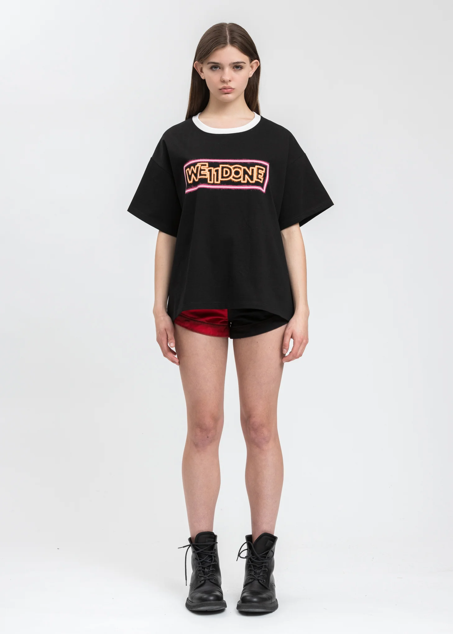 Black WE11DONE Graphic T-Shirt - Image 5