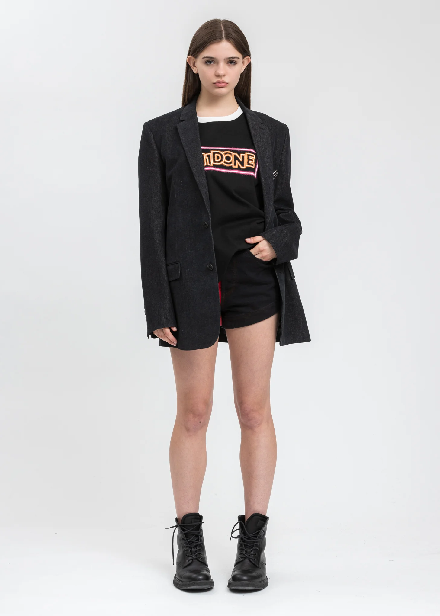 Black WE11DONE Graphic T-Shirt - Image 6