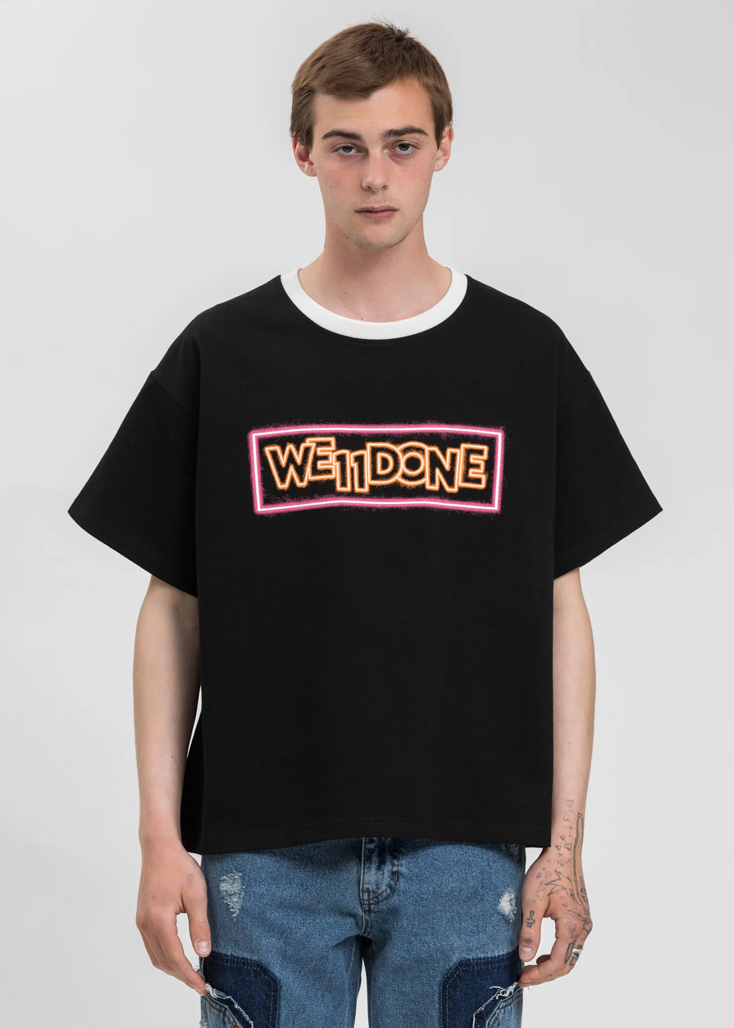 Black WE11DONE Graphic T-Shirt