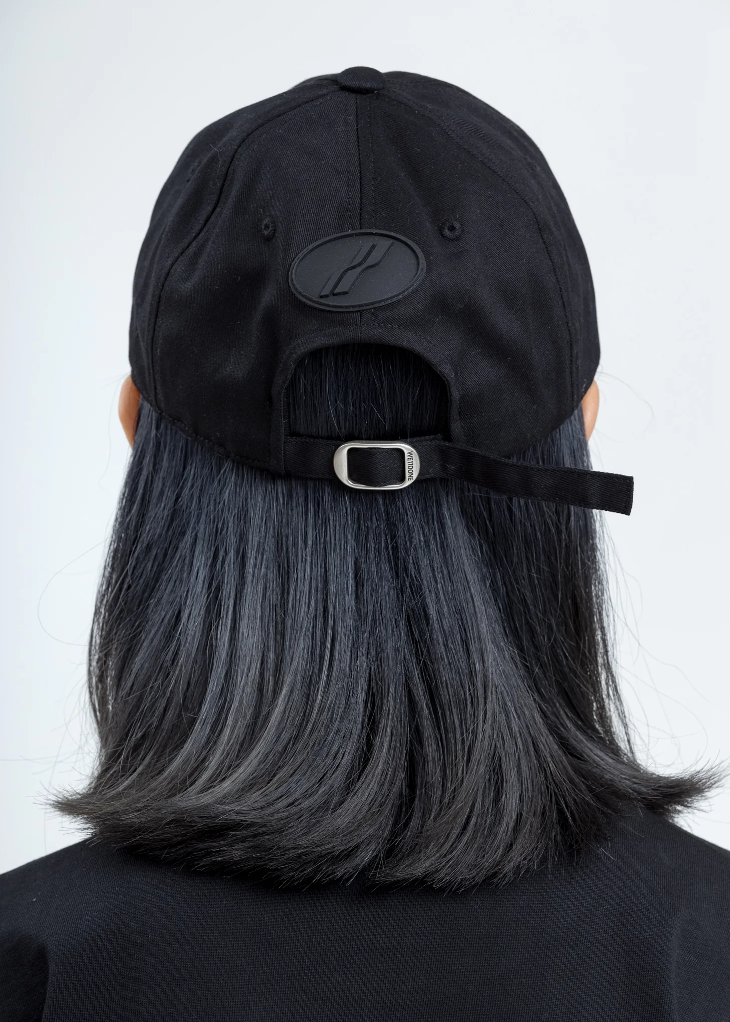 Black WE11DONE Iridescent Logo Cap - Image 3