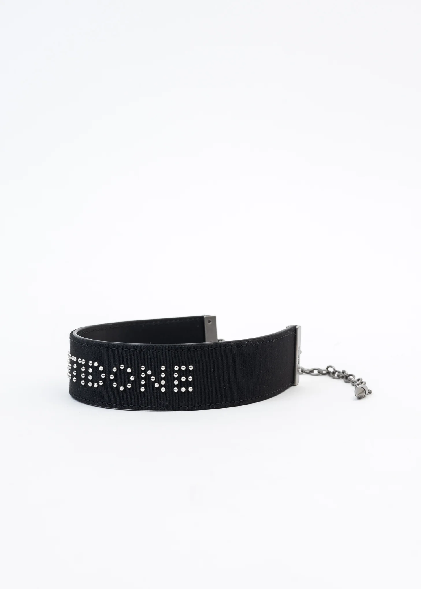 BLACK WE11DONE LOGO STRAP MEDIUM CHOKER - Image 4