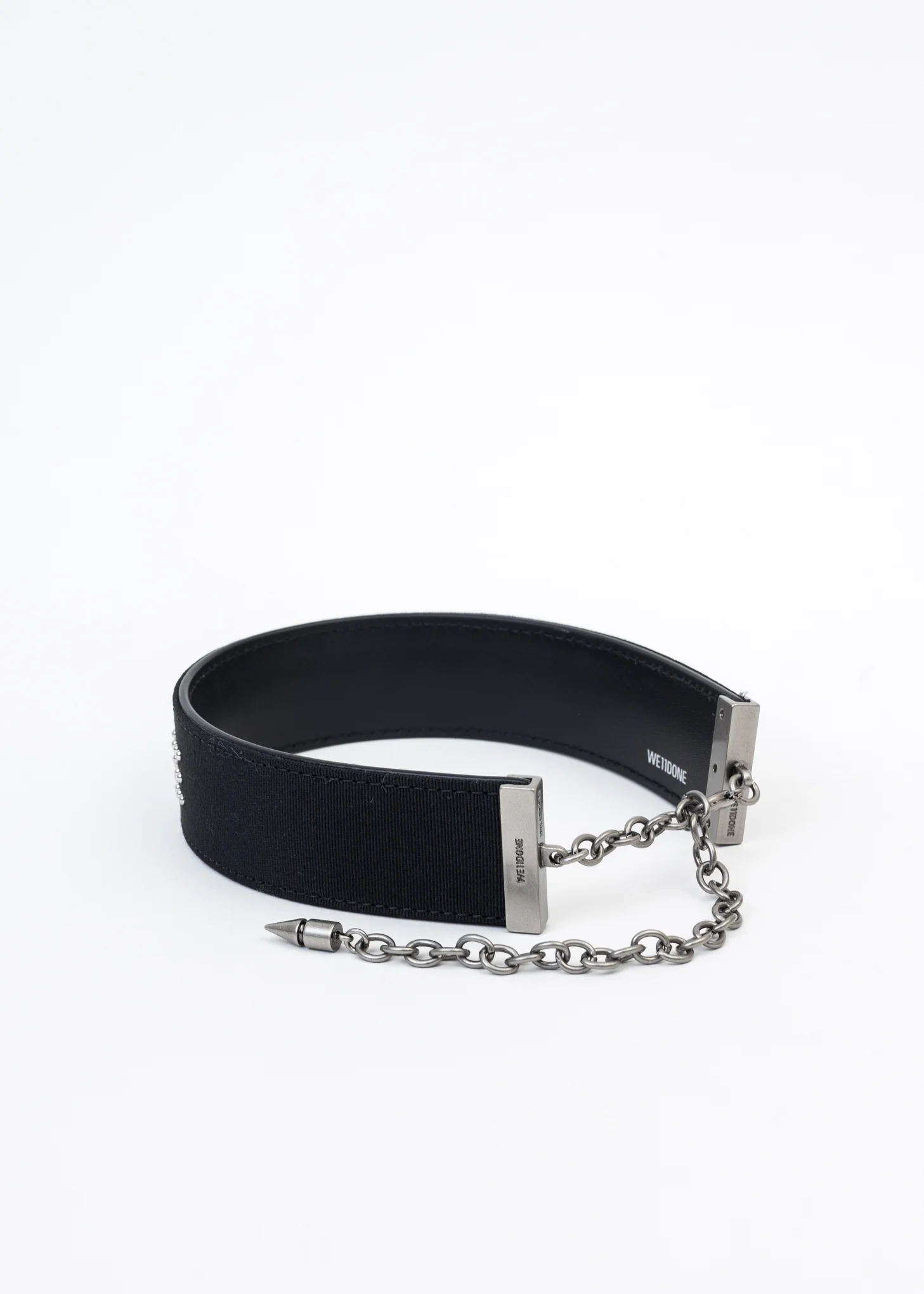 BLACK WE11DONE LOGO STRAP MEDIUM CHOKER - Image 5