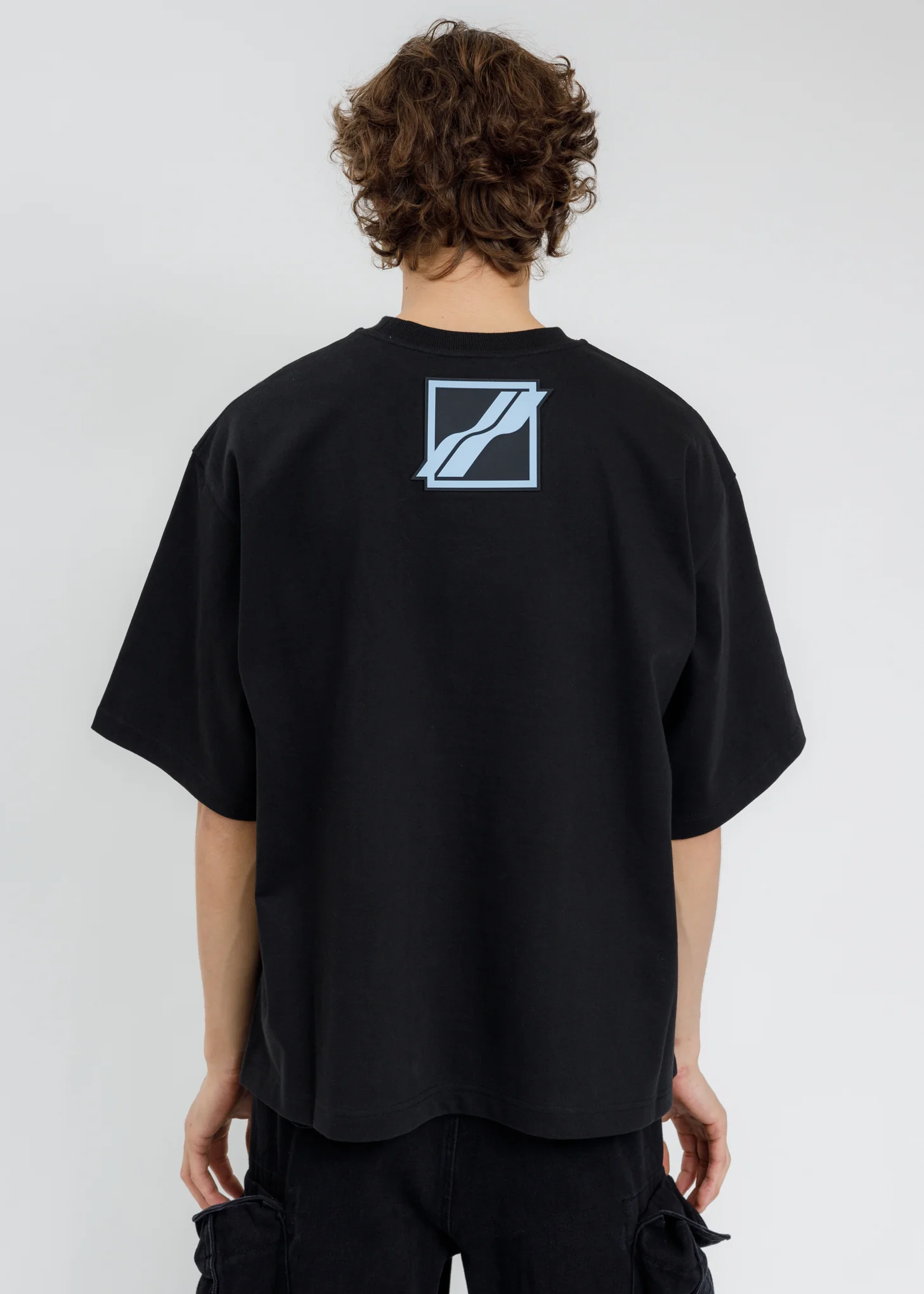 Black WE11DONE Back Logo T-Shirt - Image 4
