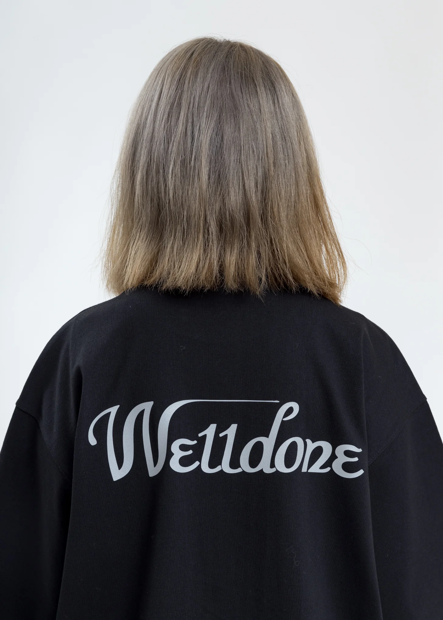 Black WE11DONE Reflective Logo T-Shirt - Image 7