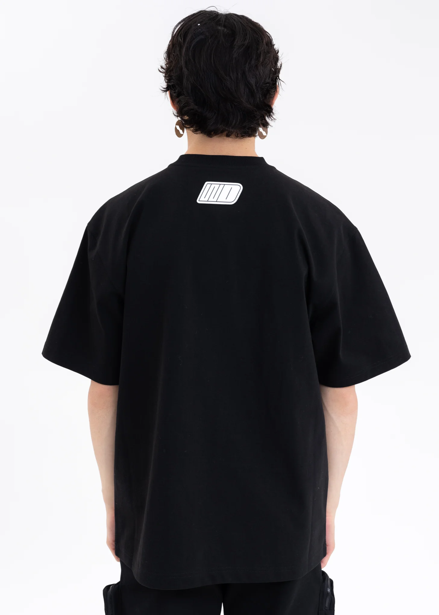 BLACK WE11DONE SIDE FRONT T-SHIRT - Image 3