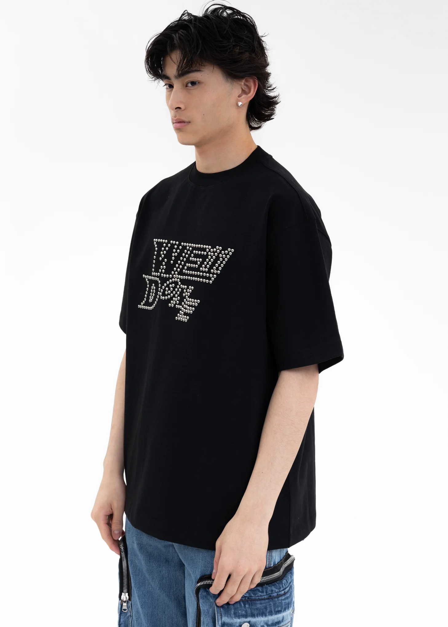 BLACK WE1DONE NEW LOGO T-SHIRT - Image 2