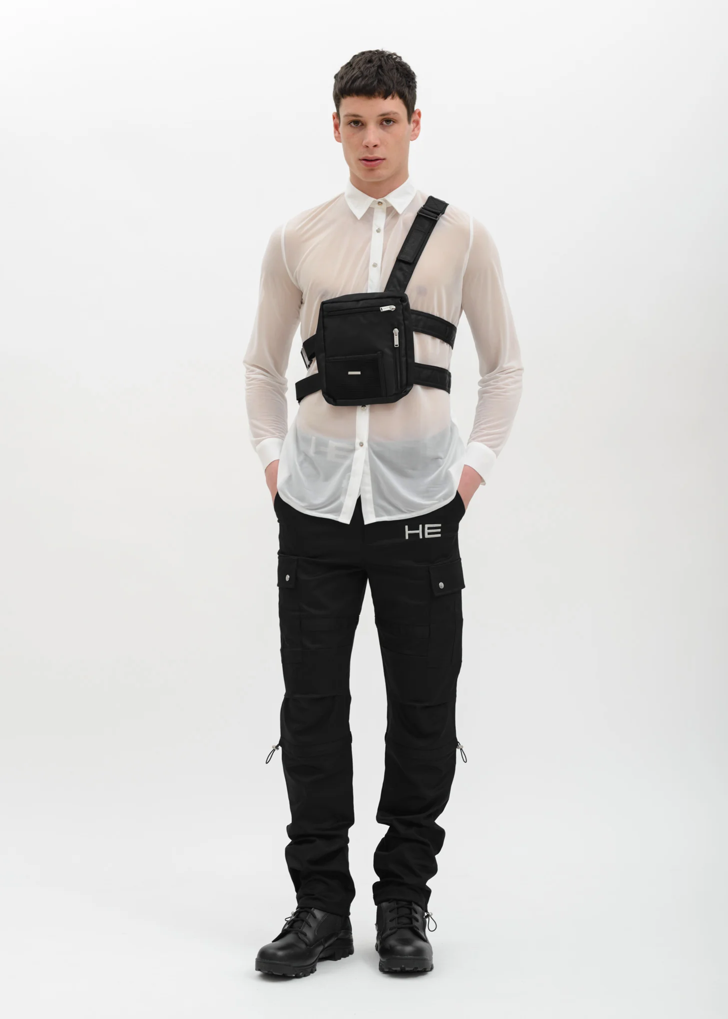 Black Webbing Belt - Image 3