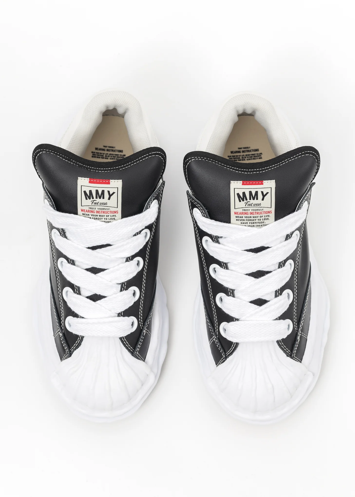 Black Original Sole Leather Puffer Low-Top Sneaker (BLAKEY) - Image 2