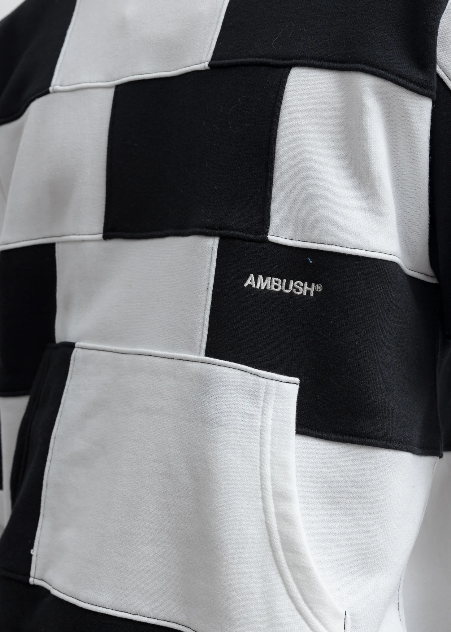 Black & White Panel Hoodie - Image 4