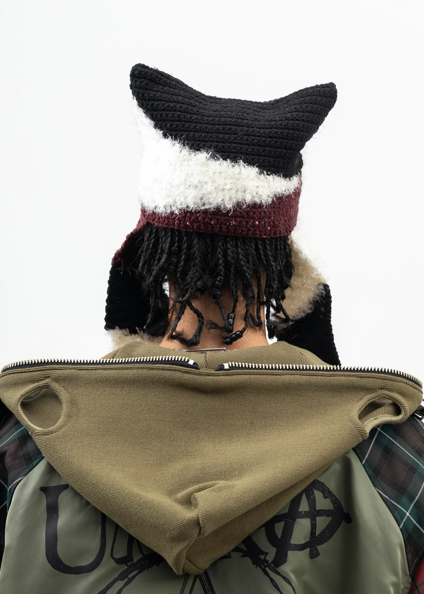 BLACK WHO KILLED BAMBI HAND KNIT BEANIE - Image 2