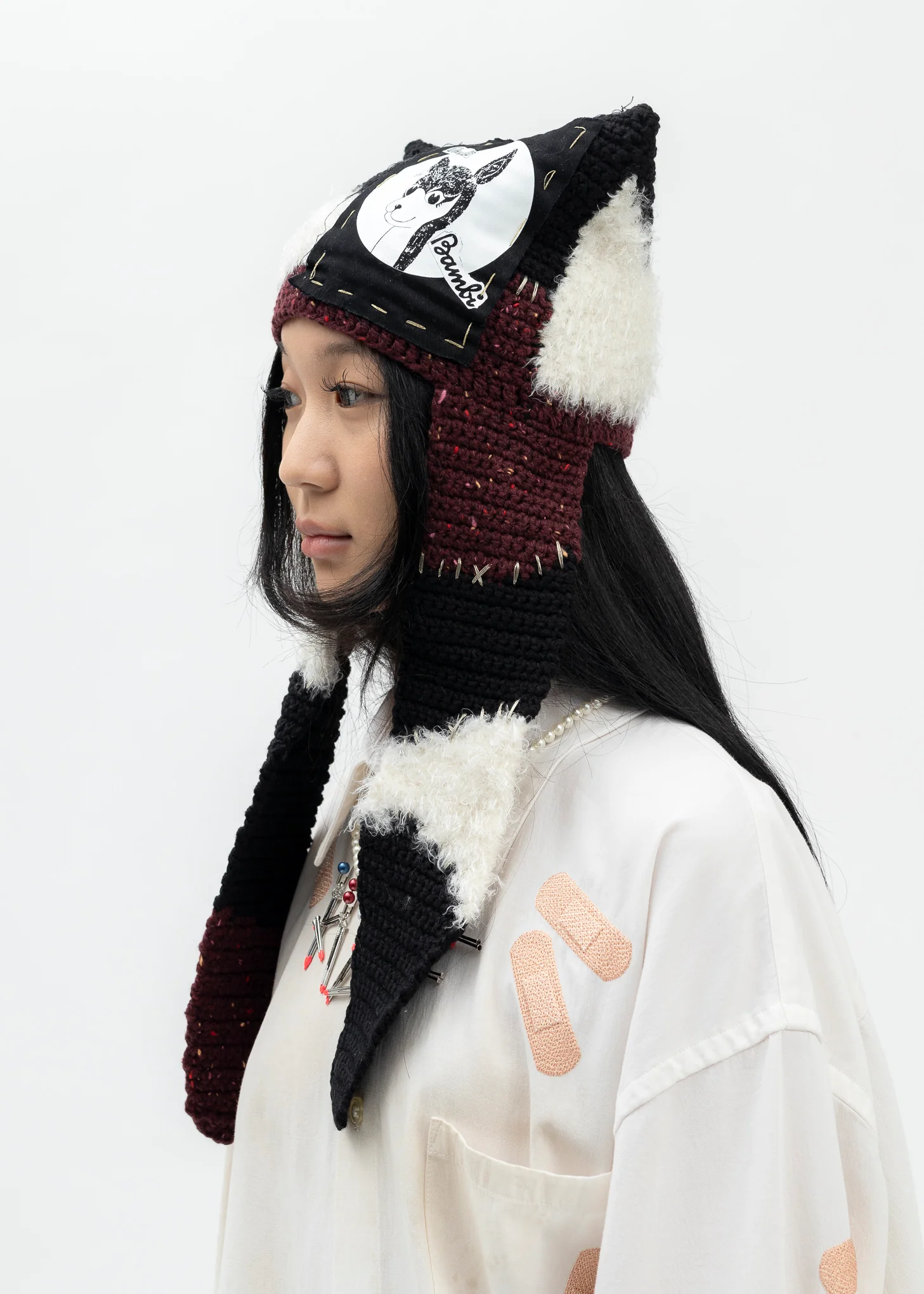 BLACK WHO KILLED BAMBI HAND KNIT BEANIE - Image 4