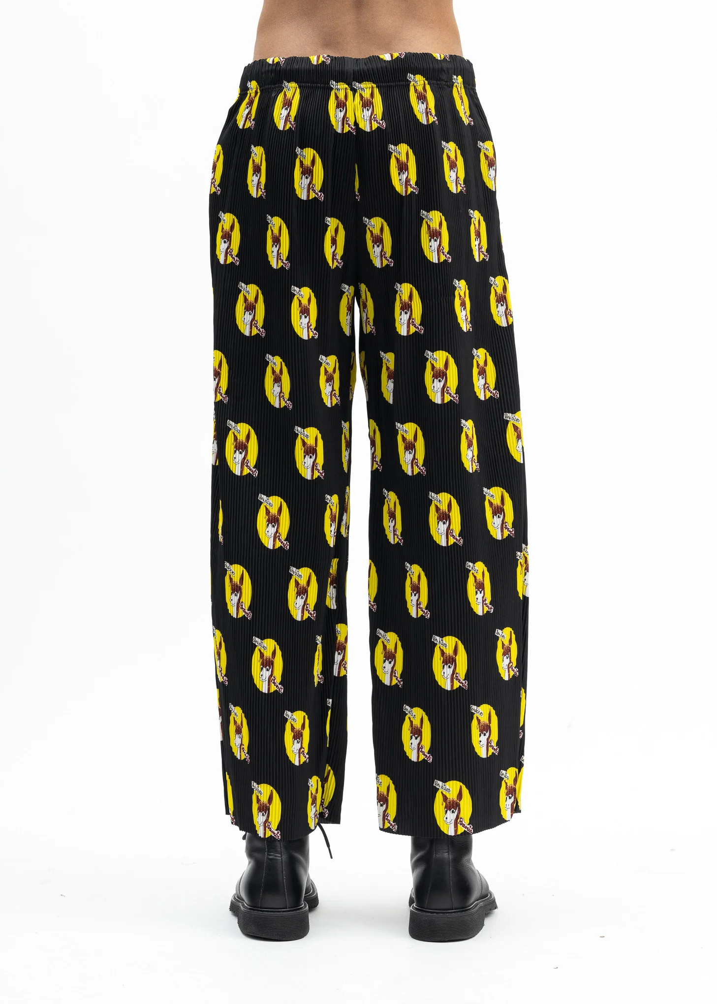 BLACK WHO KILLED BAMBI PLEATED PANTS COLLABORATION WITH JAMIE REID. - Image 3
