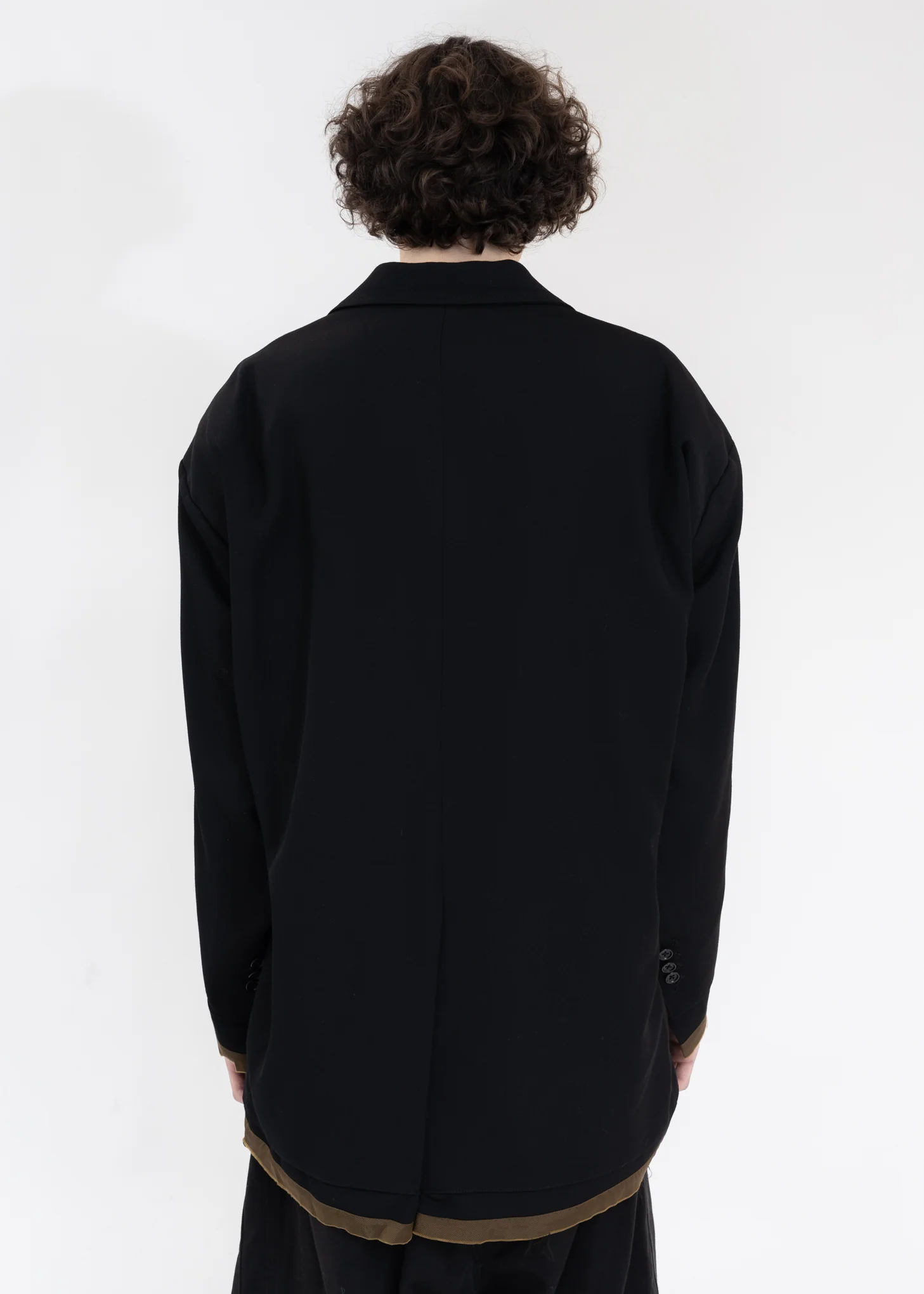 Black Wide Back Blazer - Image 3