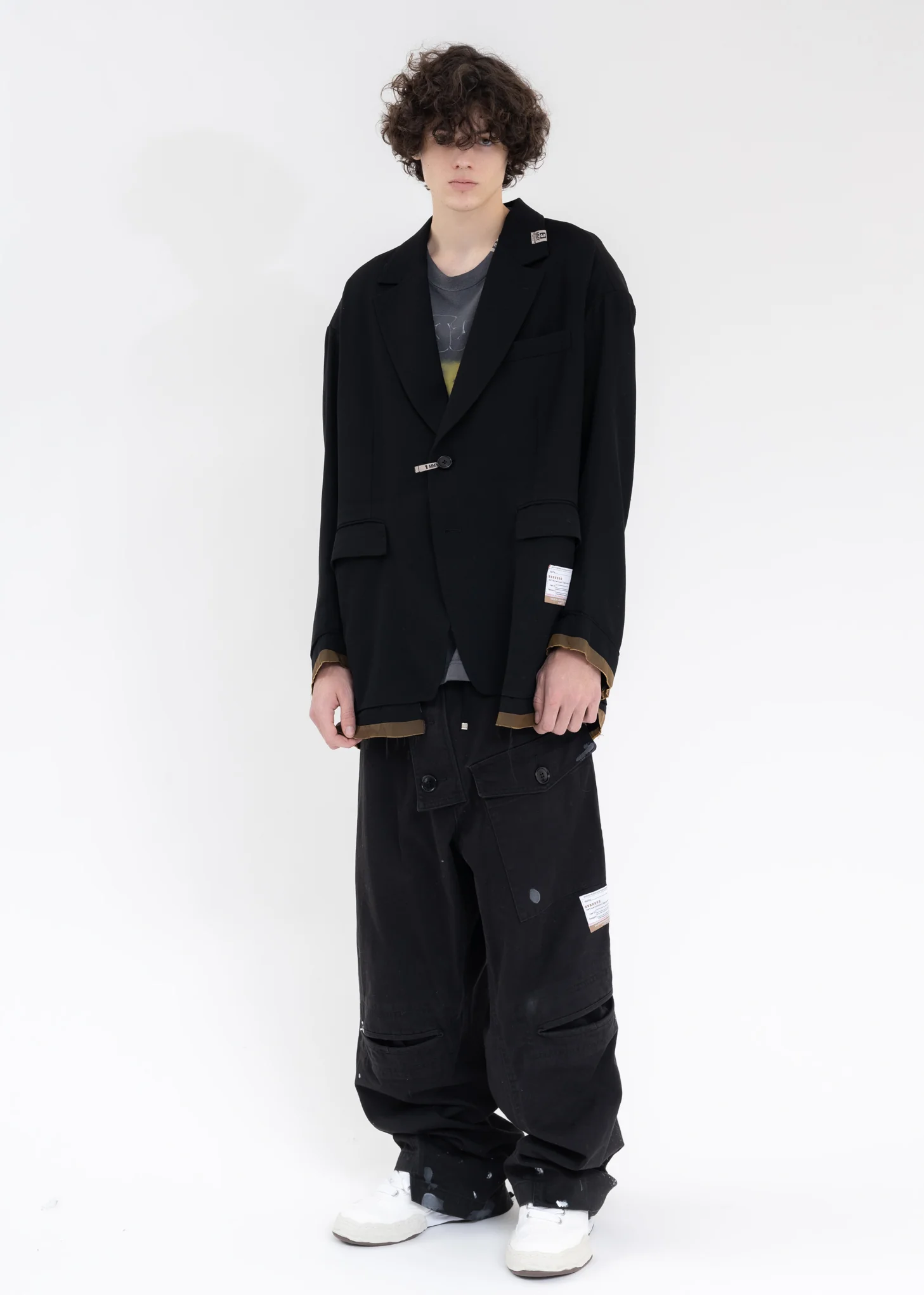 Black Wide Back Blazer - Image 5