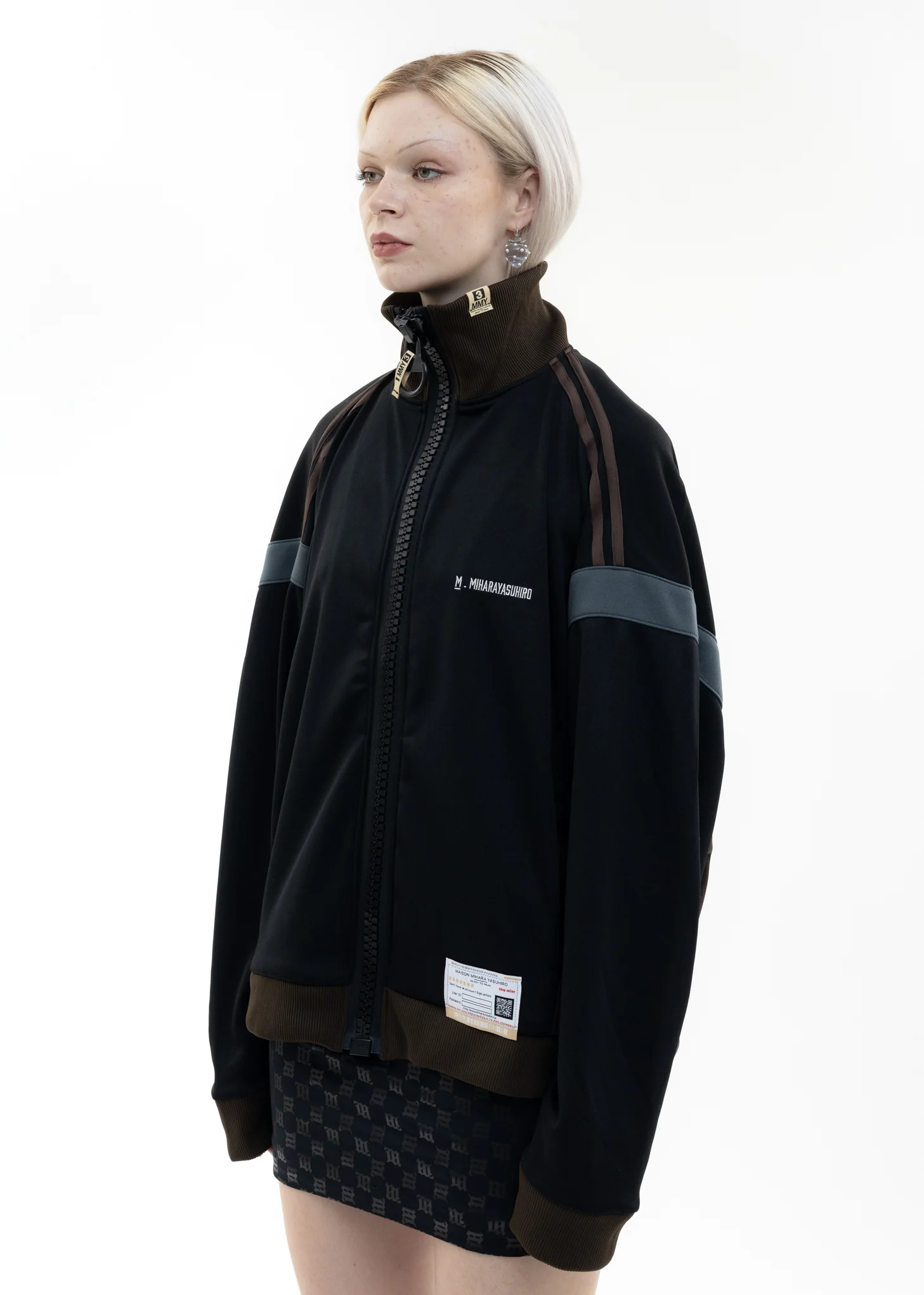 Black Wide Back Track Jacket - Image 3