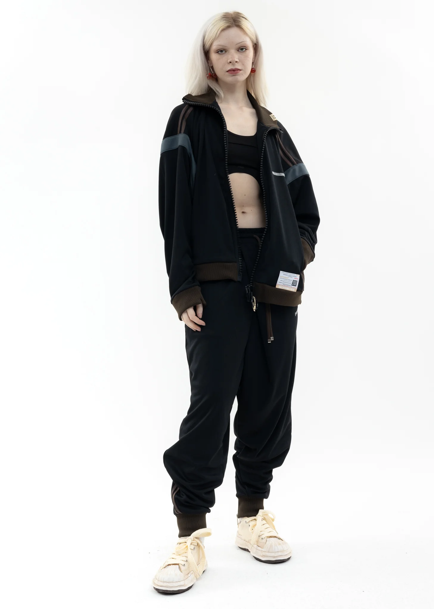 Black Wide Back Track Jacket - Image 7