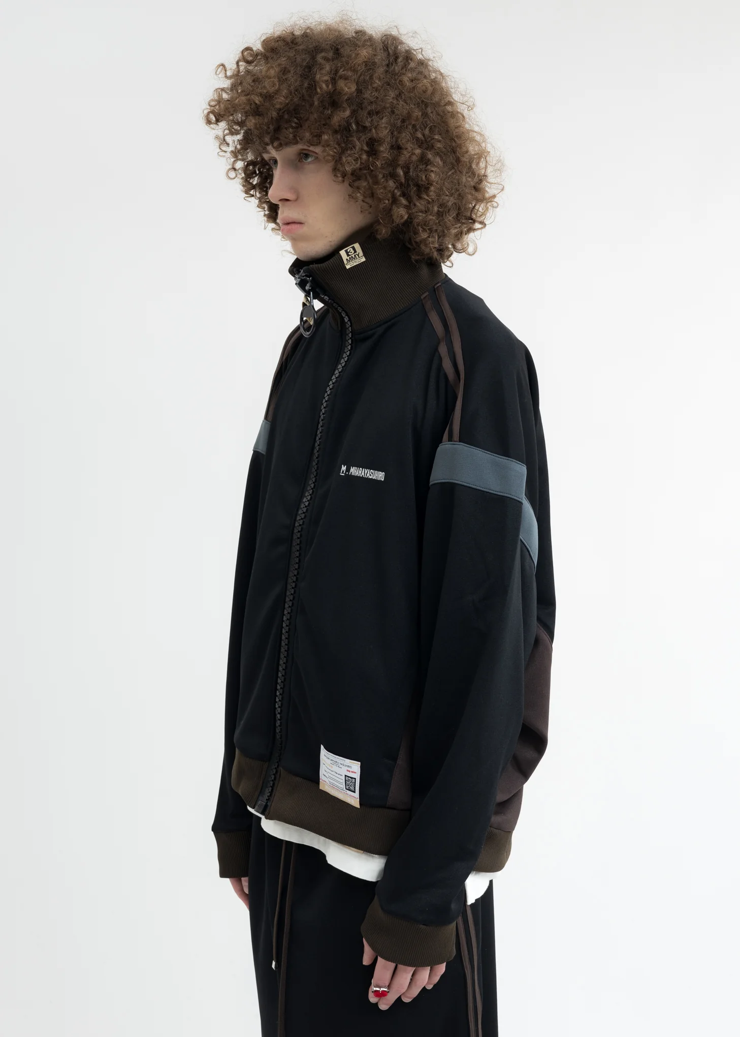 Black Wide Back Track Jacket - Image 2