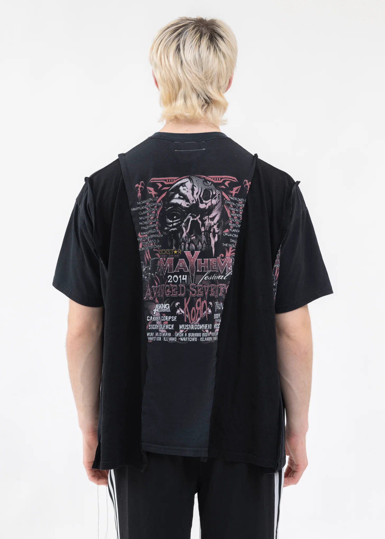 Black Wide Band Tee - Style 1 - Image 2
