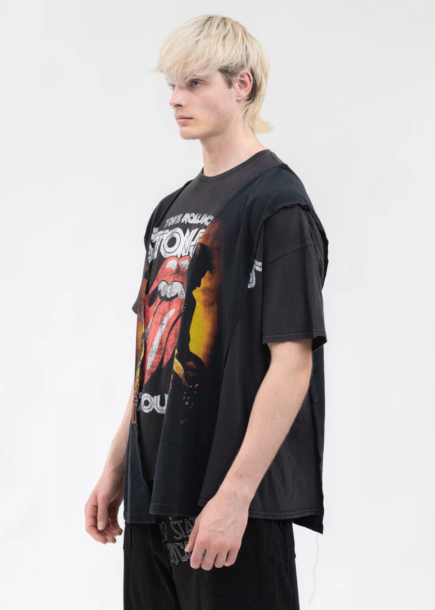 Black Wide Band Tee - Style 3 - Image 3