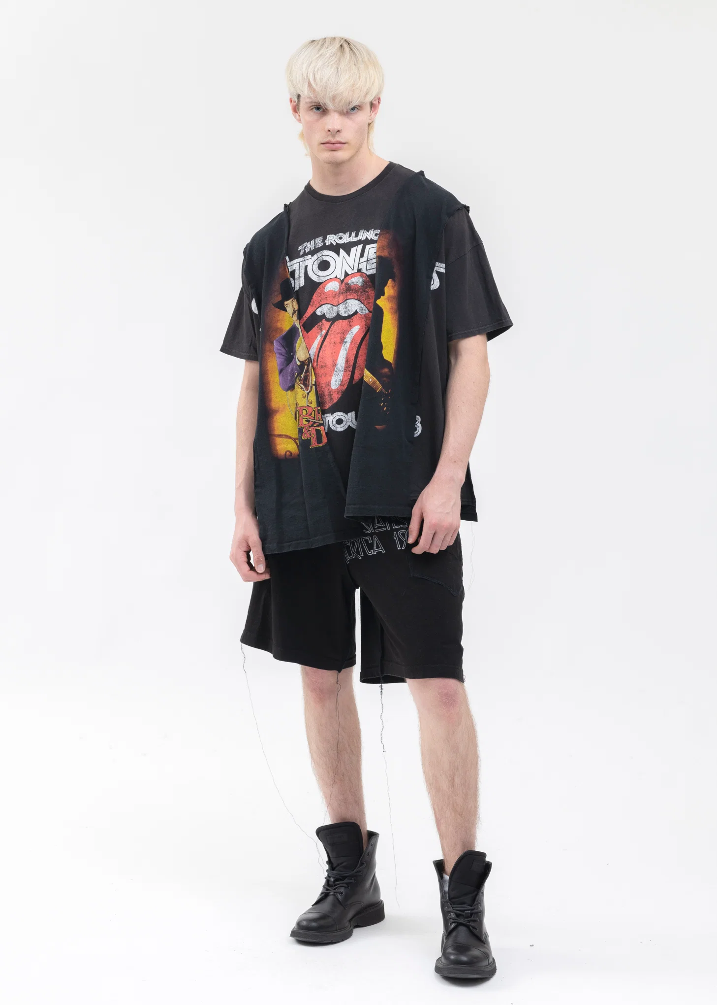 Black Wide Band Tee - Style 3 - Image 6