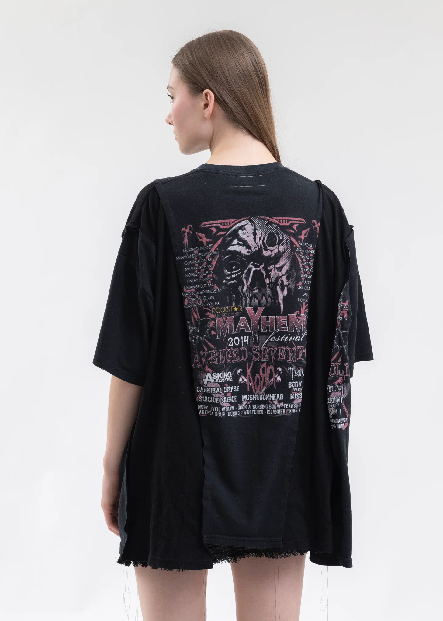 Black Wide Band Tee - Style 1 - Image 2