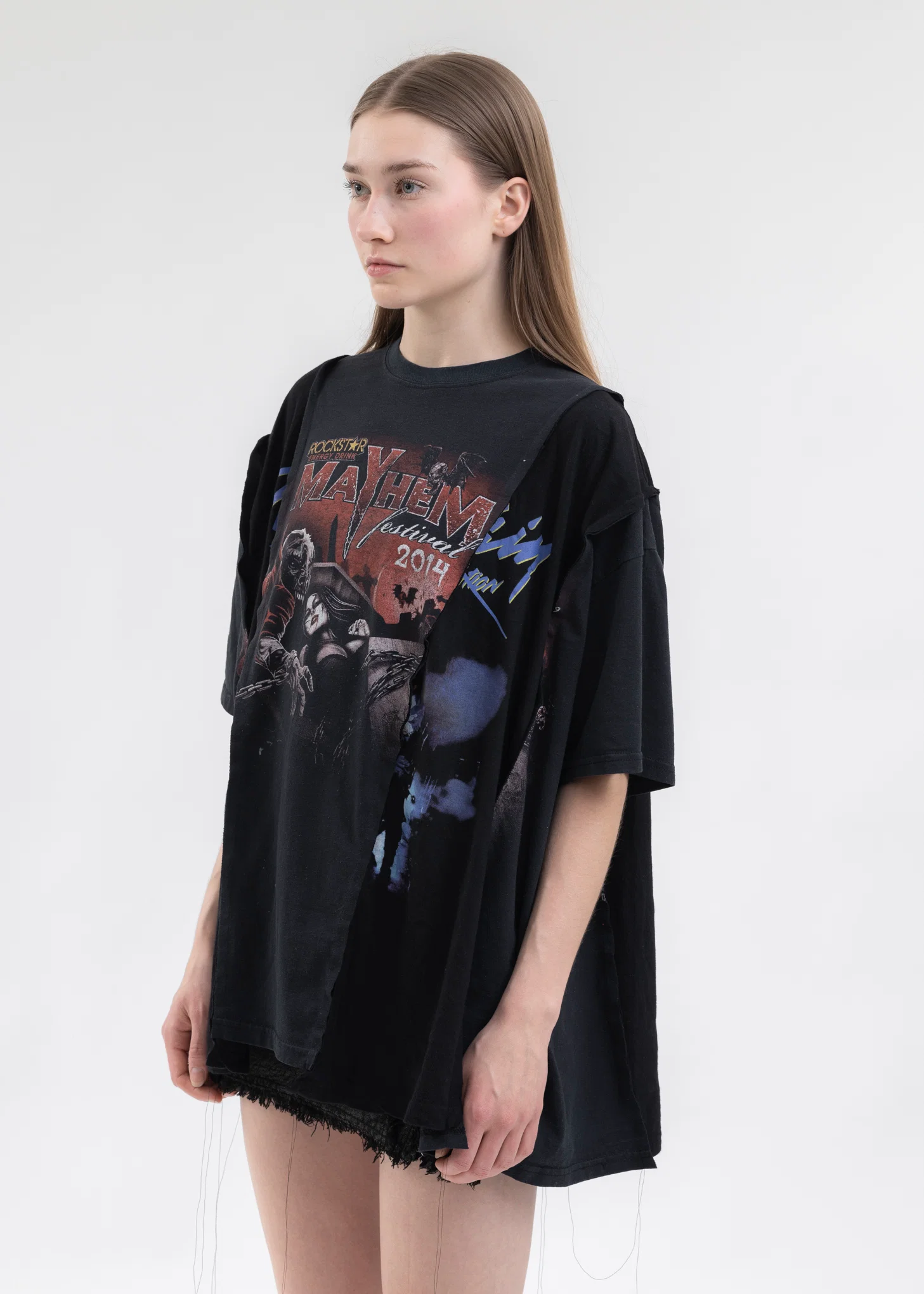 Black Wide Band Tee - Style 1 - Image 3