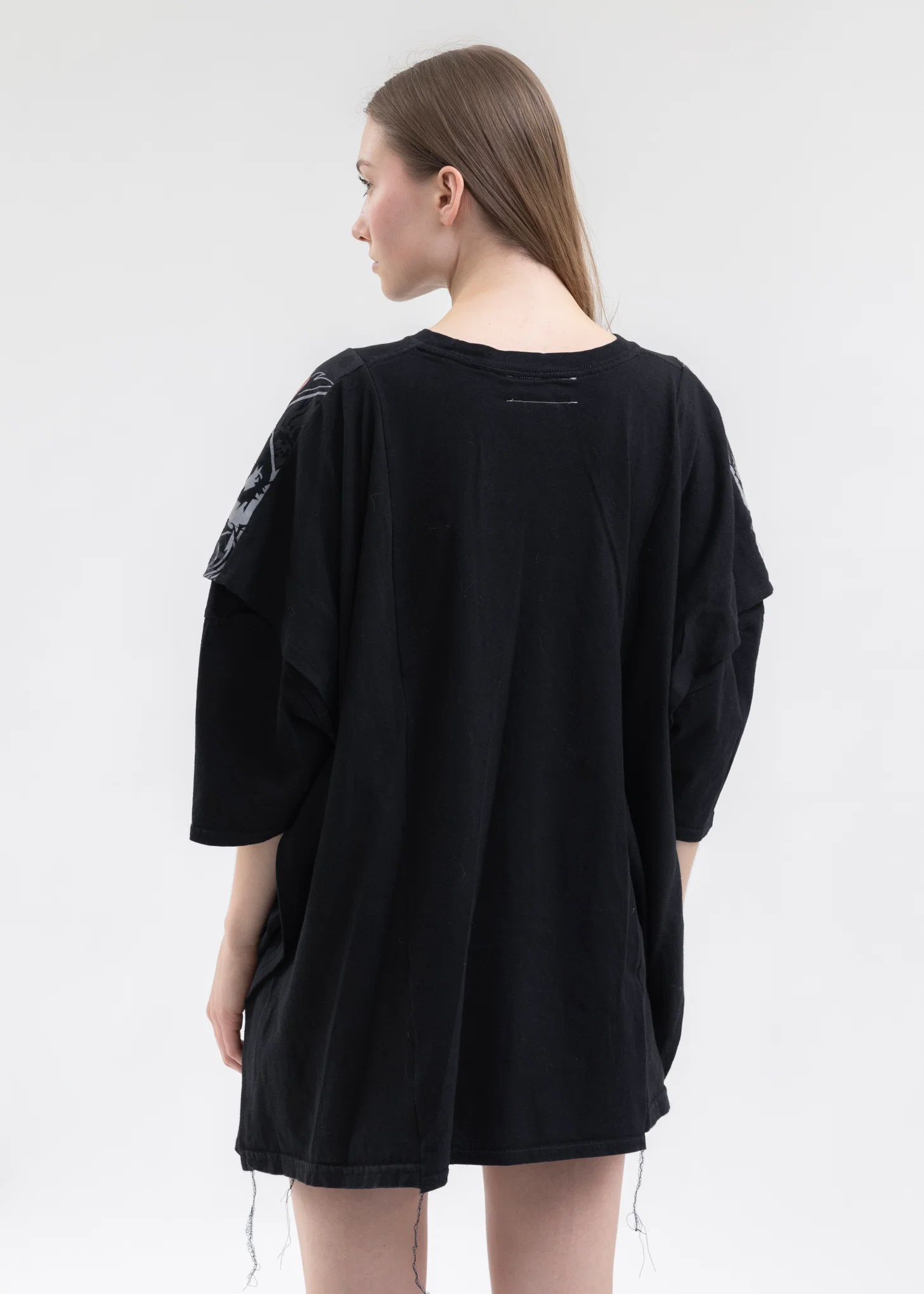 Black Wide Band Tee - Style 2 - Image 2
