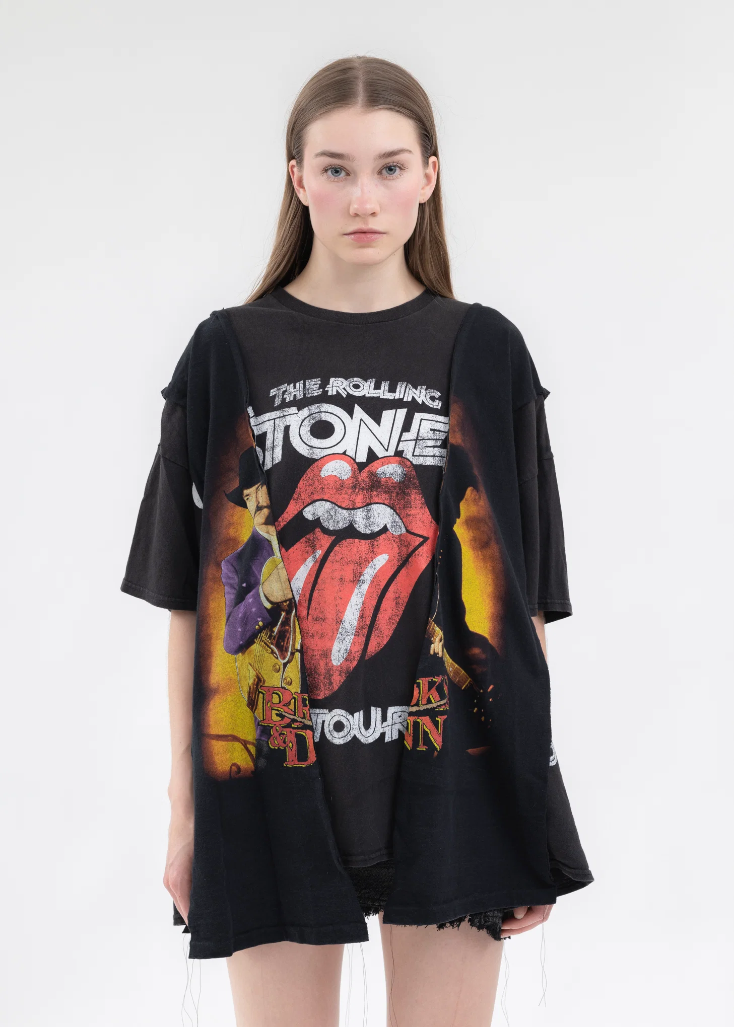 Black Wide Band Tee - Style 3